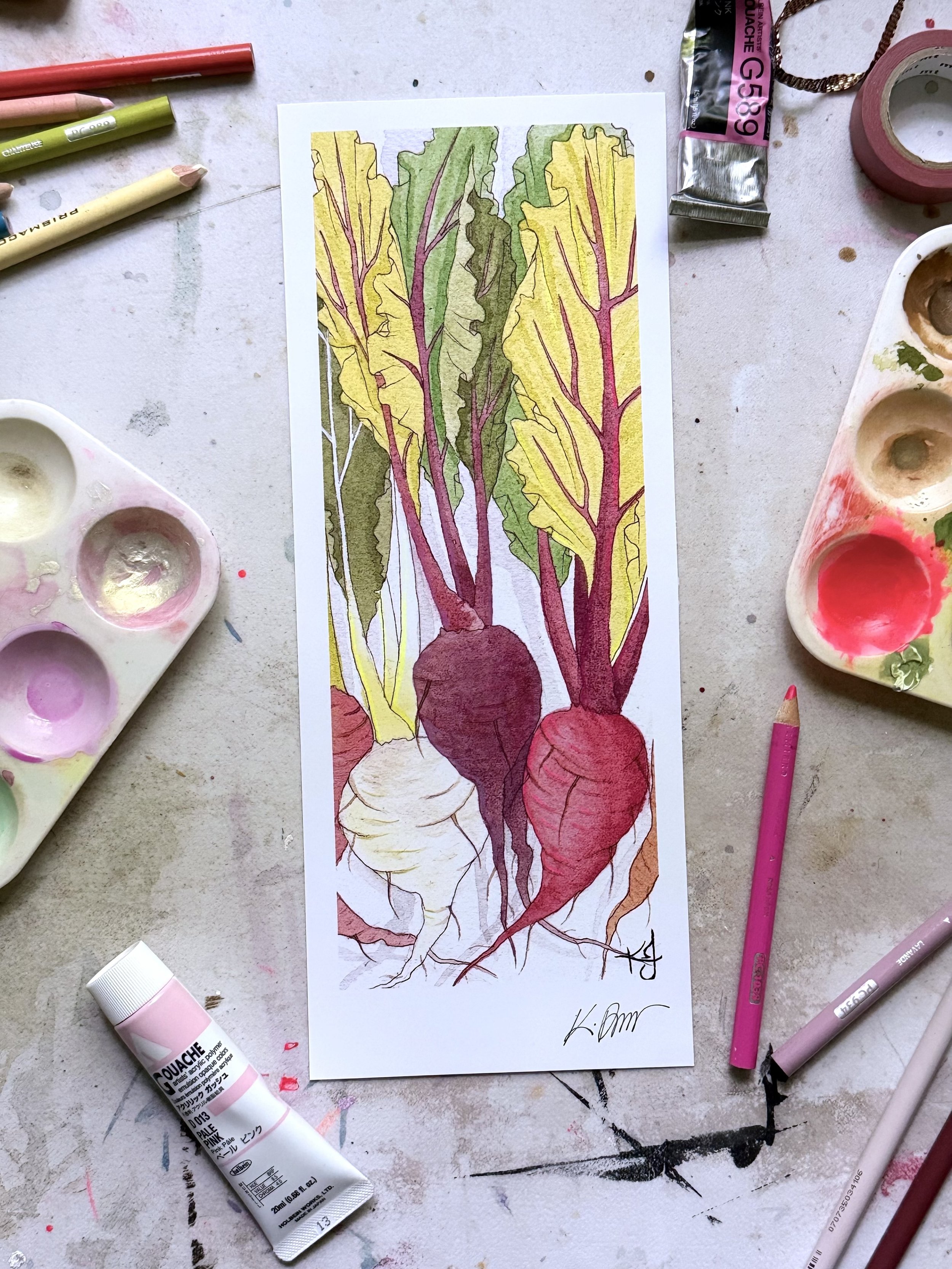Rainbow Beets Print