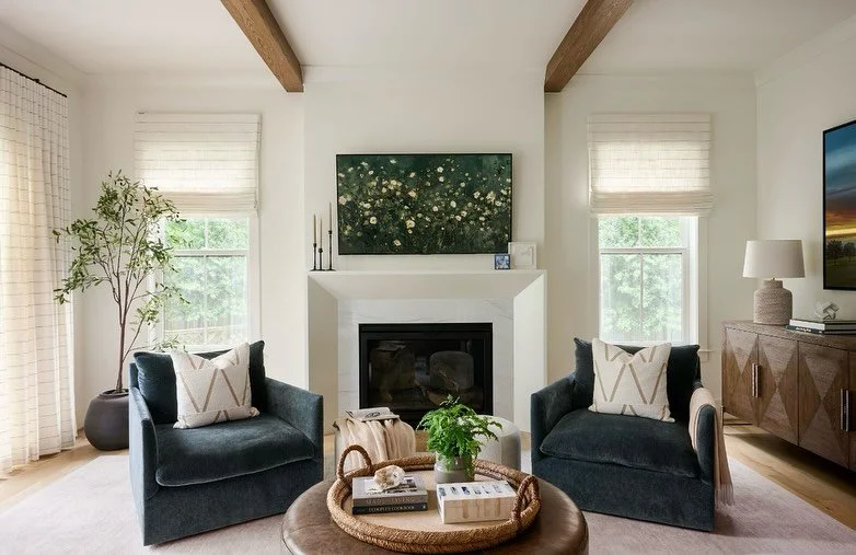 Wrapped in neutral tones and soft textures our client’s Family Room is the perfect gathering space for a sunny fall weekend! Do you need a Family Room refresh? 
๐ธ: @radiferaphotography 
#artdesignpartners #homedesign #moderndesign #familyroo