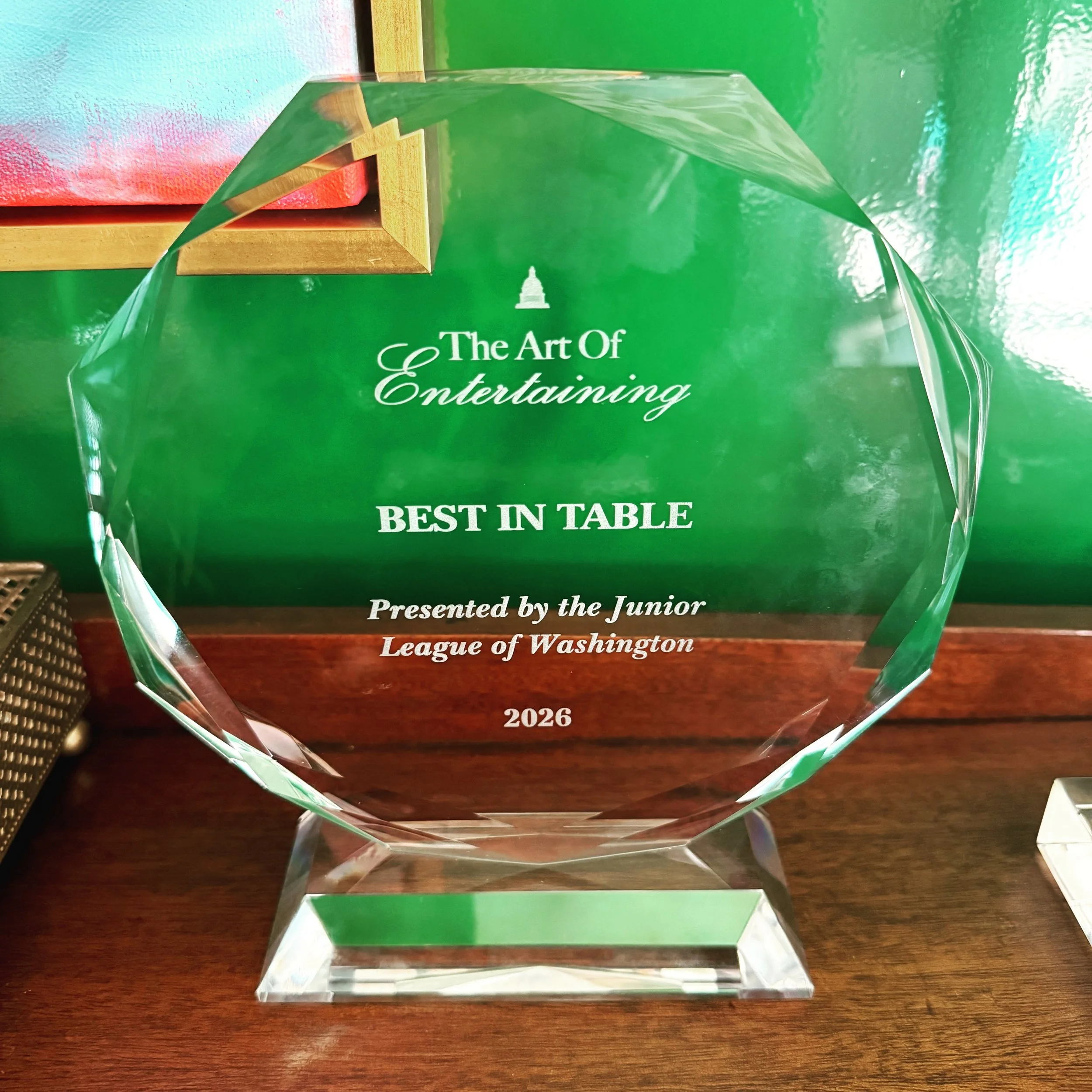 Loved sharing a taste SC low country style in our tablescape at the Junior League of Washington's Art of Entertaining event. We're so honored to have been invited to participate this year. Thanks for a beautiful evening!

Don't miss full coverage of 