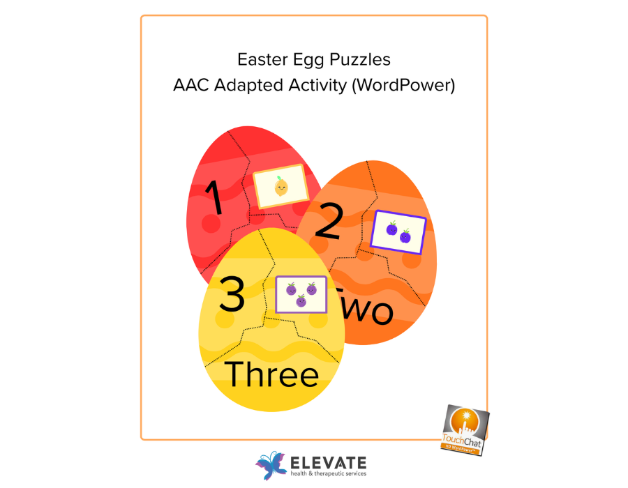 Easter Egg Puzzles – AAC Adapted Activity (WordPower)