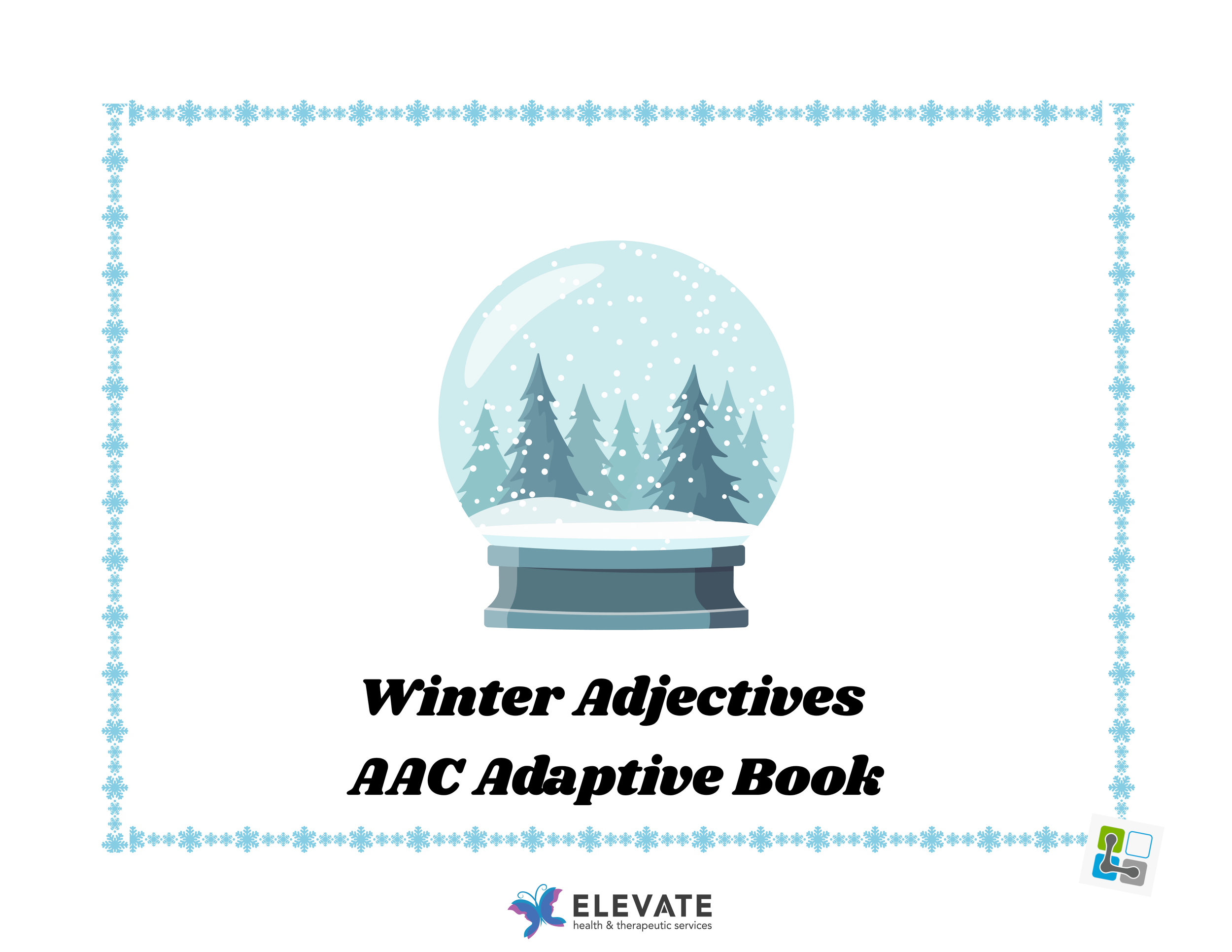 Winter Adjectives AAC Adaptive Book (LAMP)