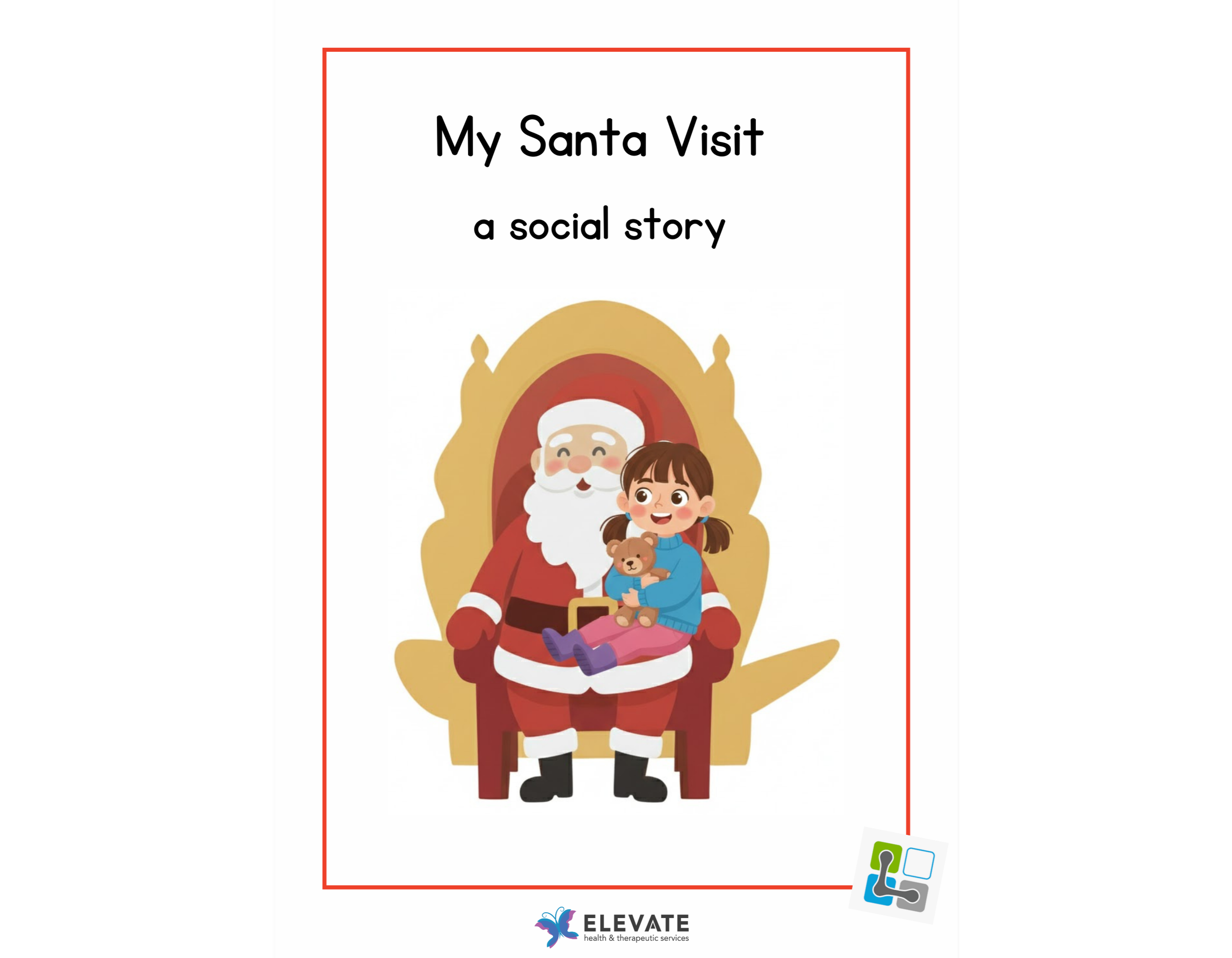 My Santa Visit – AAC Social Story (LAMP)