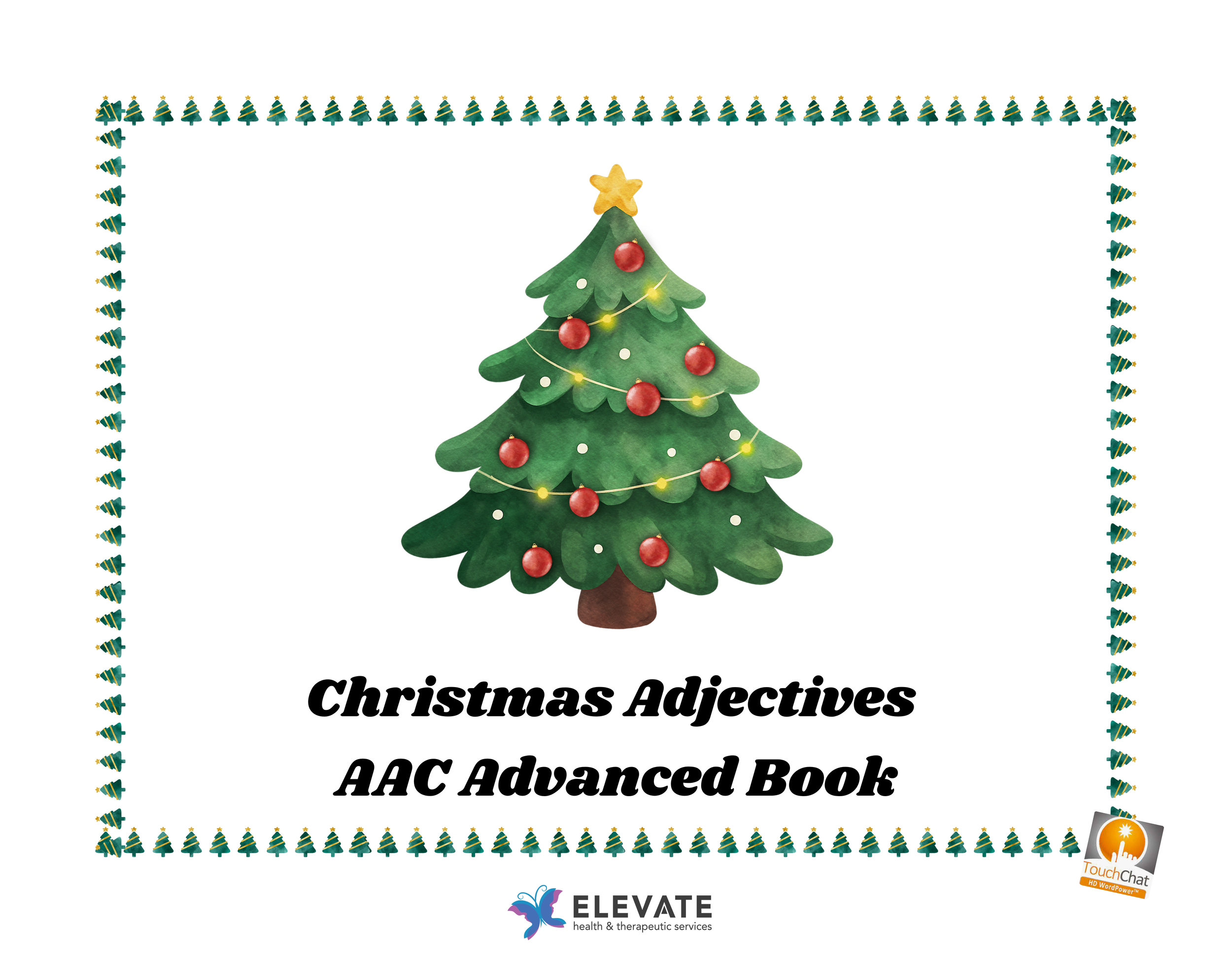 Christmas Adjectives – AAC Advanced Book (WordPower)