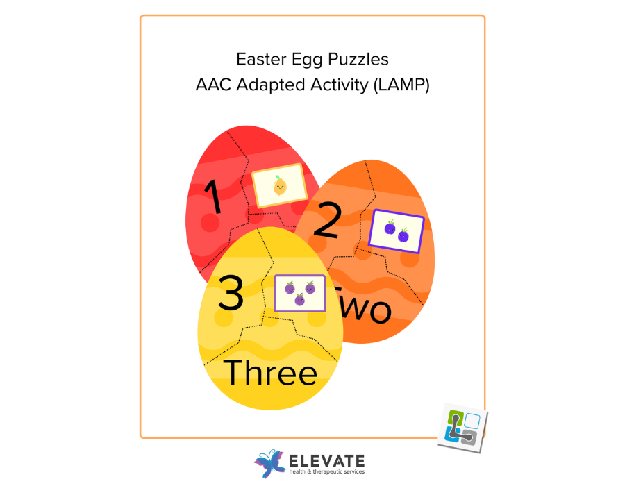 Easter Egg Puzzles – AAC Adapted Activity (LAMP)