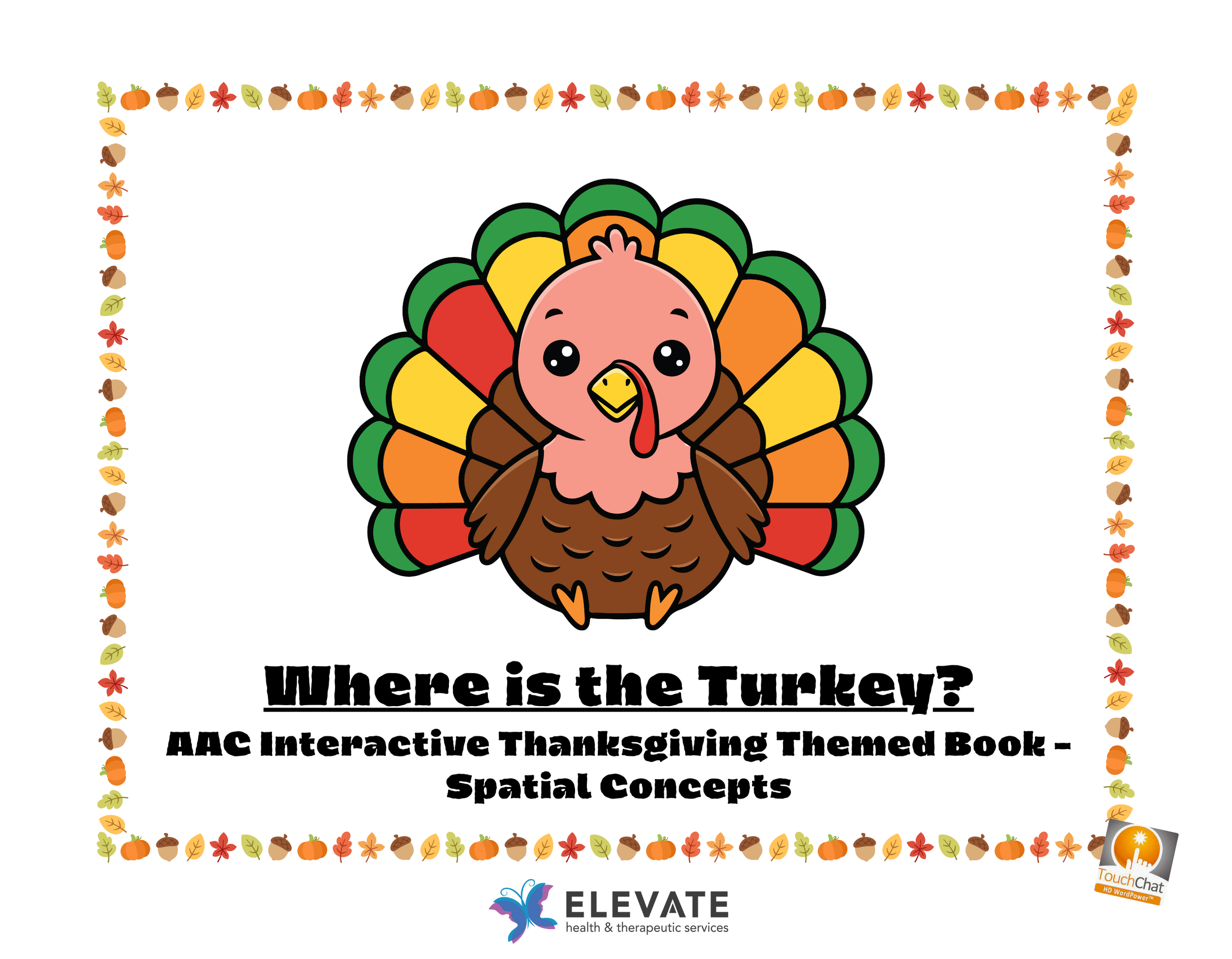 Where Is the Turkey? – AAC Adaptive Thanksgiving Book (WordPower)