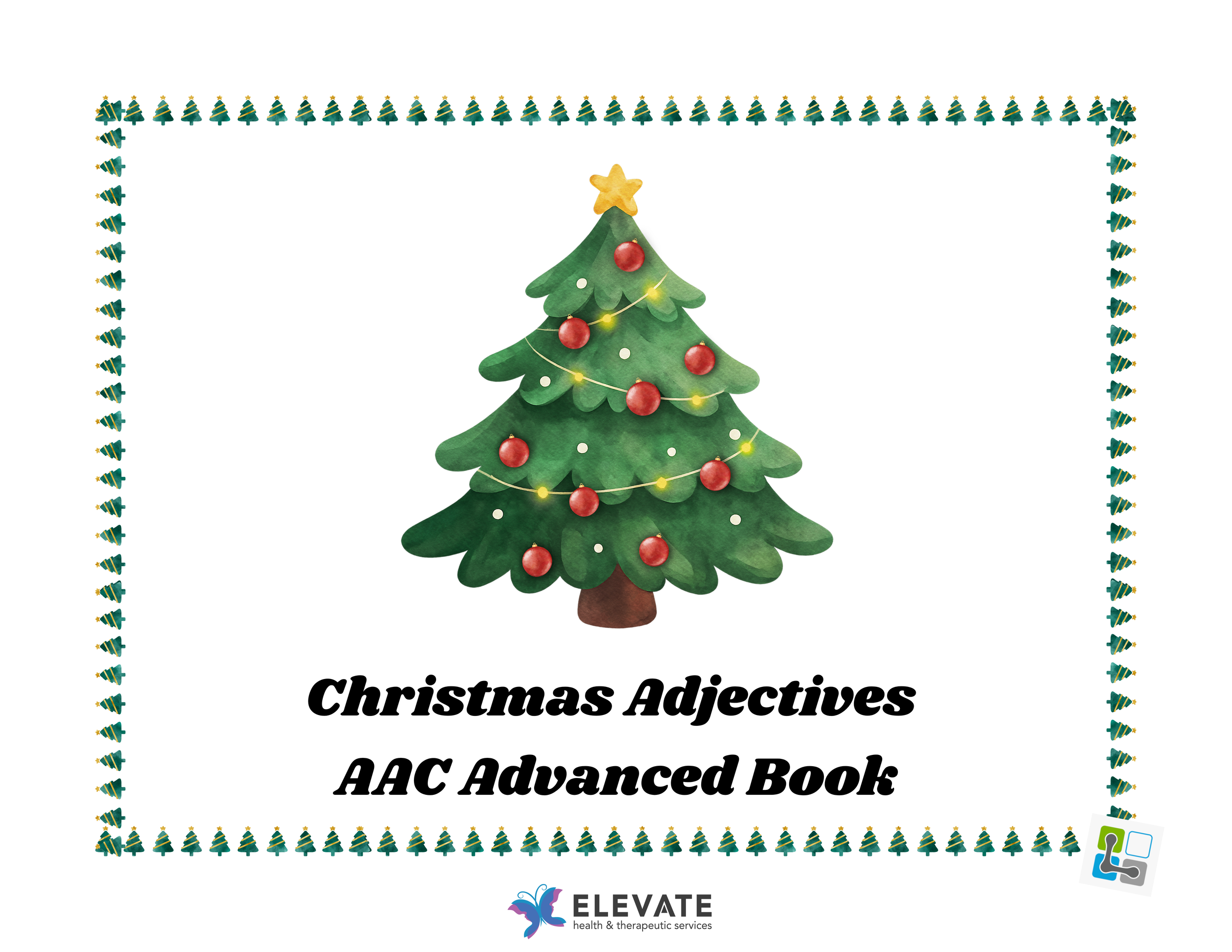 Christmas Adjectives – AAC Advanced Book (LAMP)