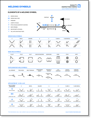 Asme Inspection Symbol Image QUALITY INSPECTION FORMS