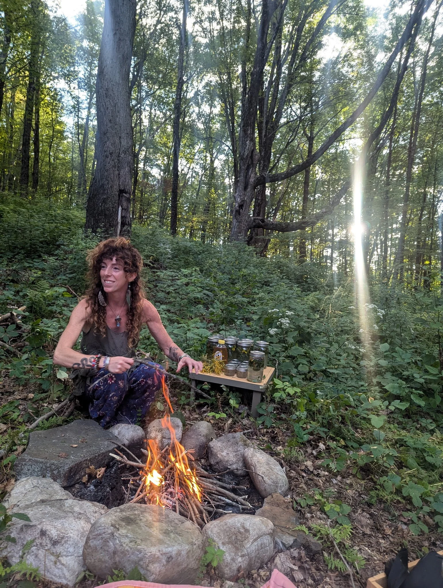 Cagney Fire Tending.JPG