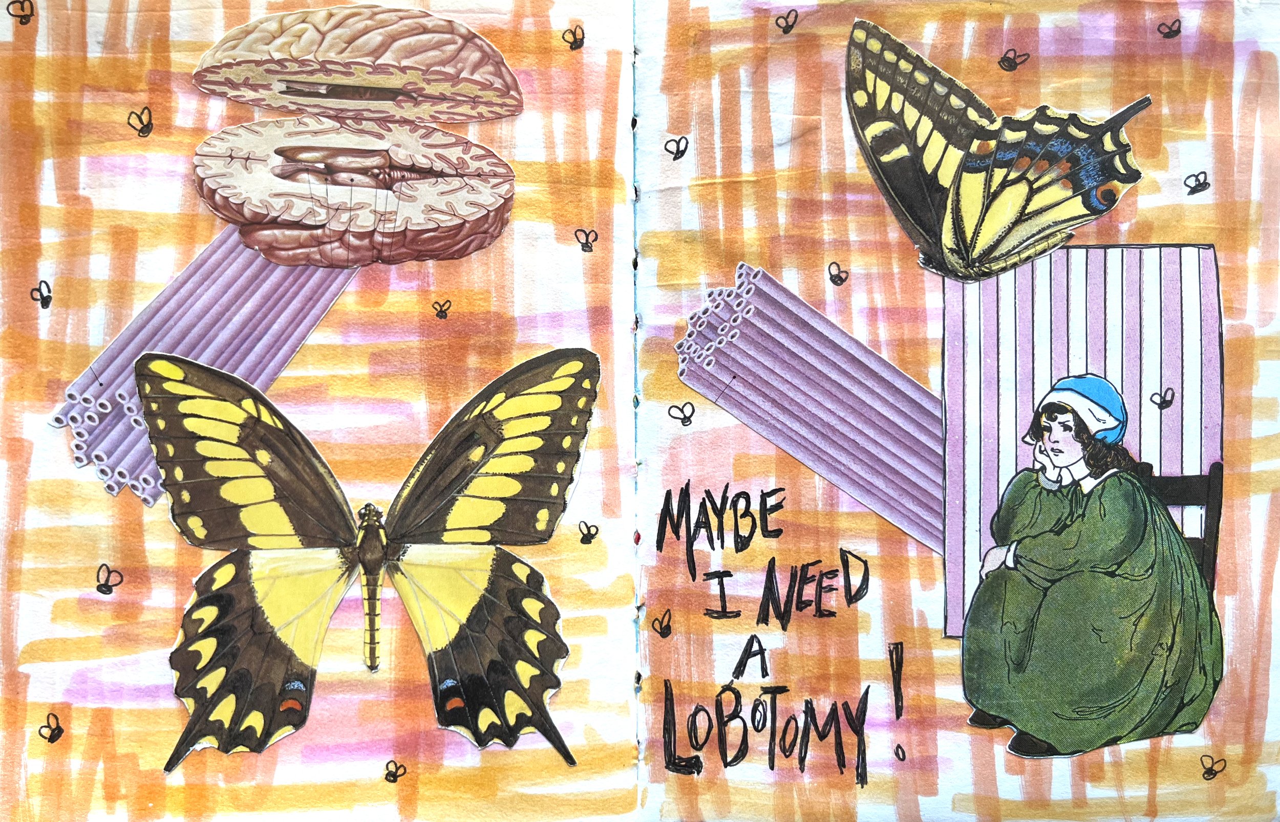 "summer fling suffering" collage