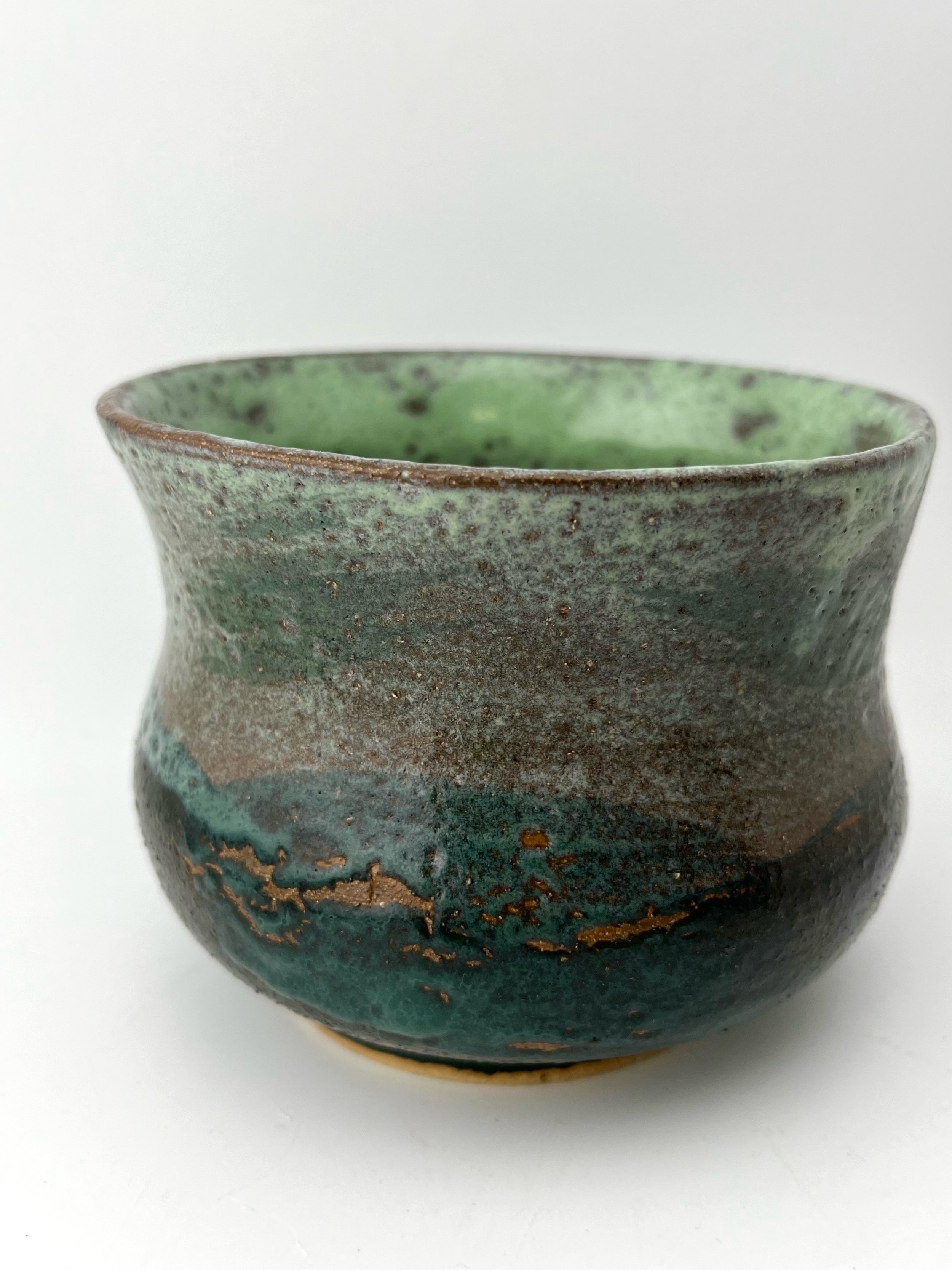 "mermaid man" stoneware vase
