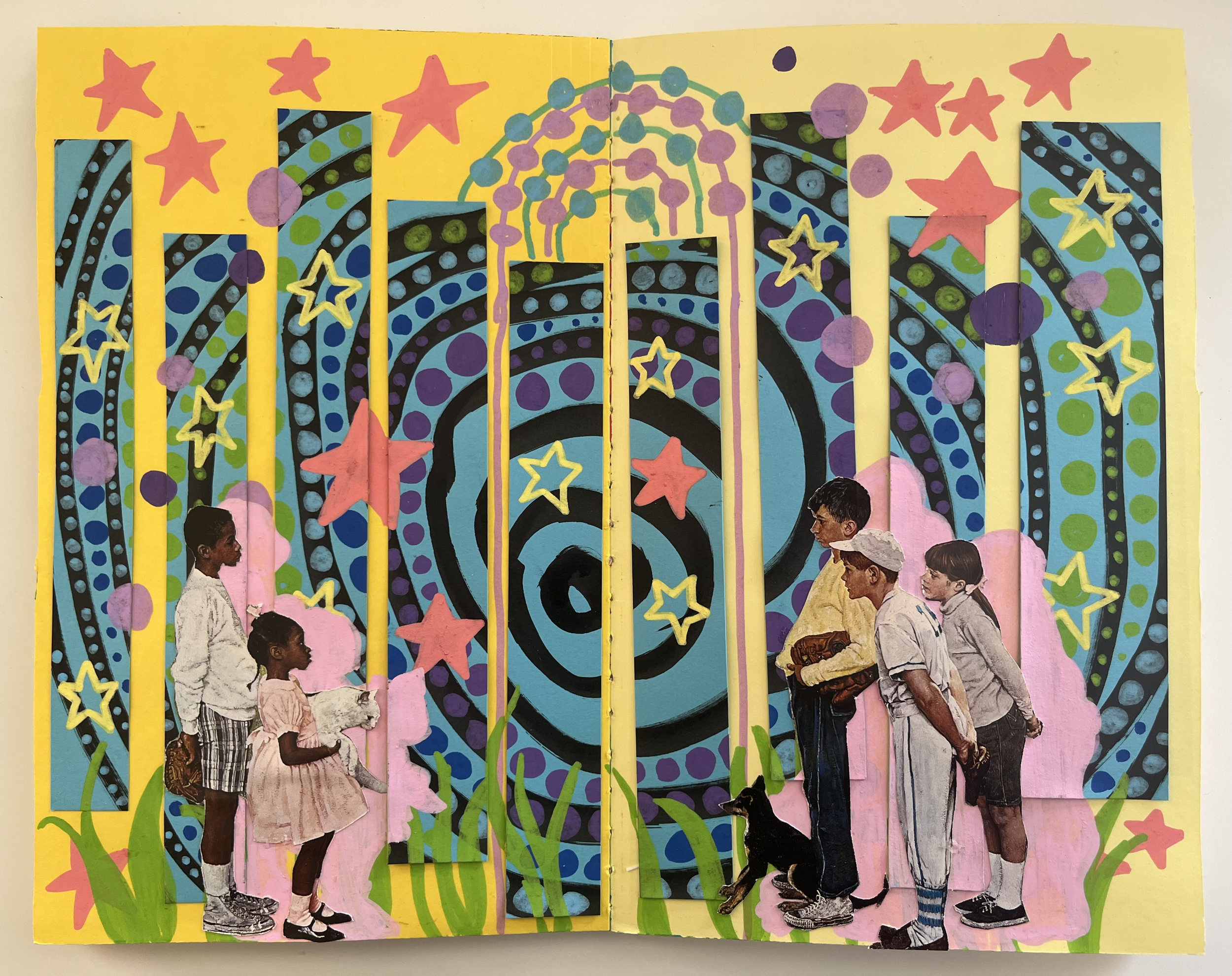 mixed media collage, 2023.