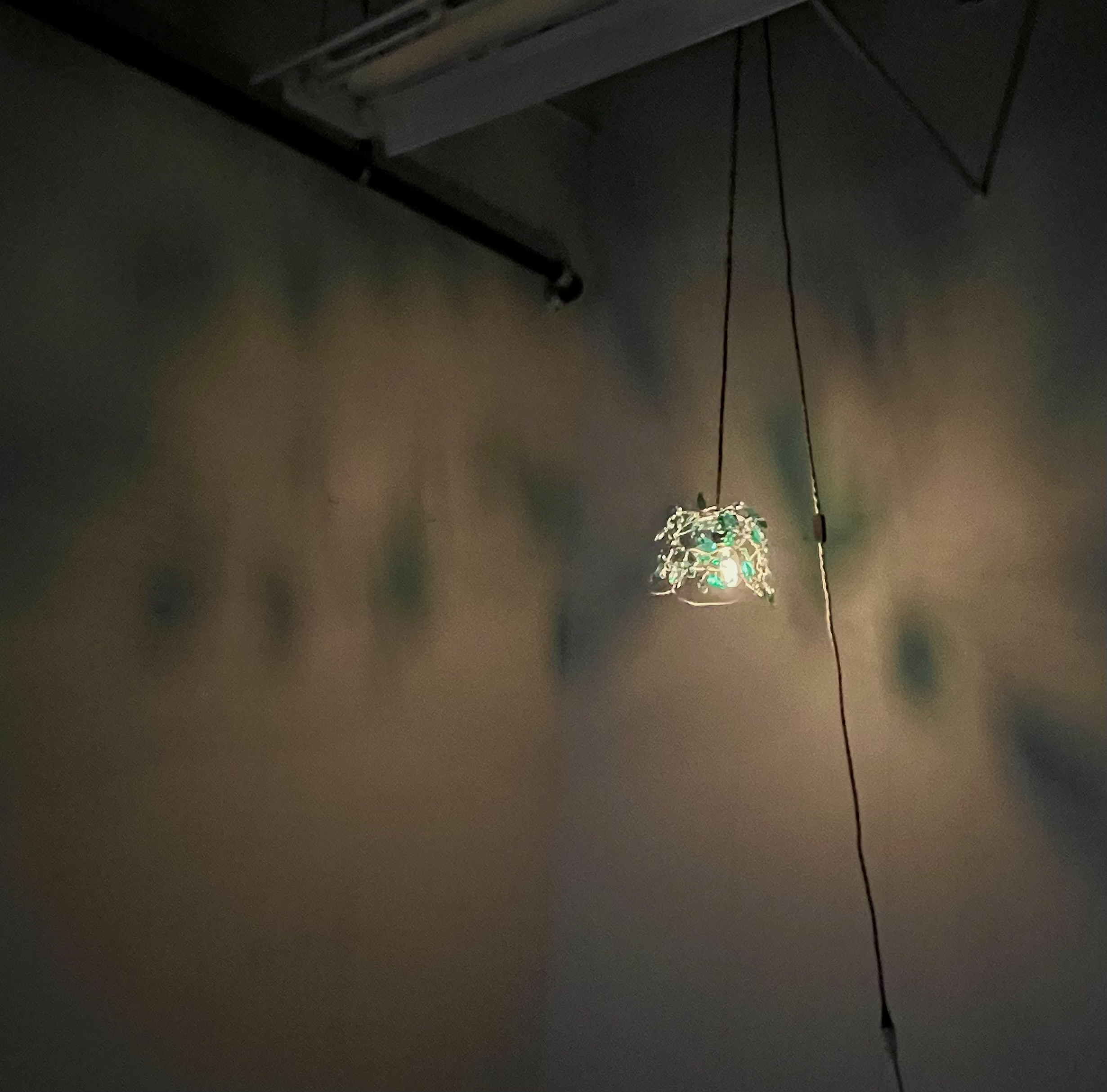 bird's nest tiffany lamp, 2022.