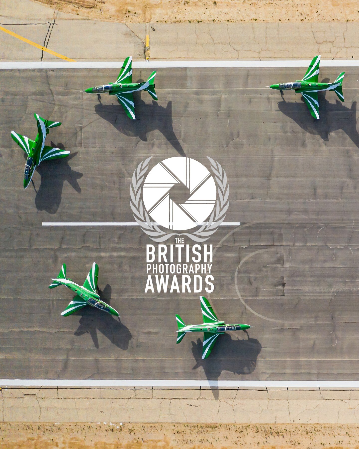 We are proud to share that we have been shortlisted in this year's @britishphotographyawards! Our photo of the Saudi Hawks has been shortlisted in the Drone category, among some of the best photos taken by British photographers from around the world.