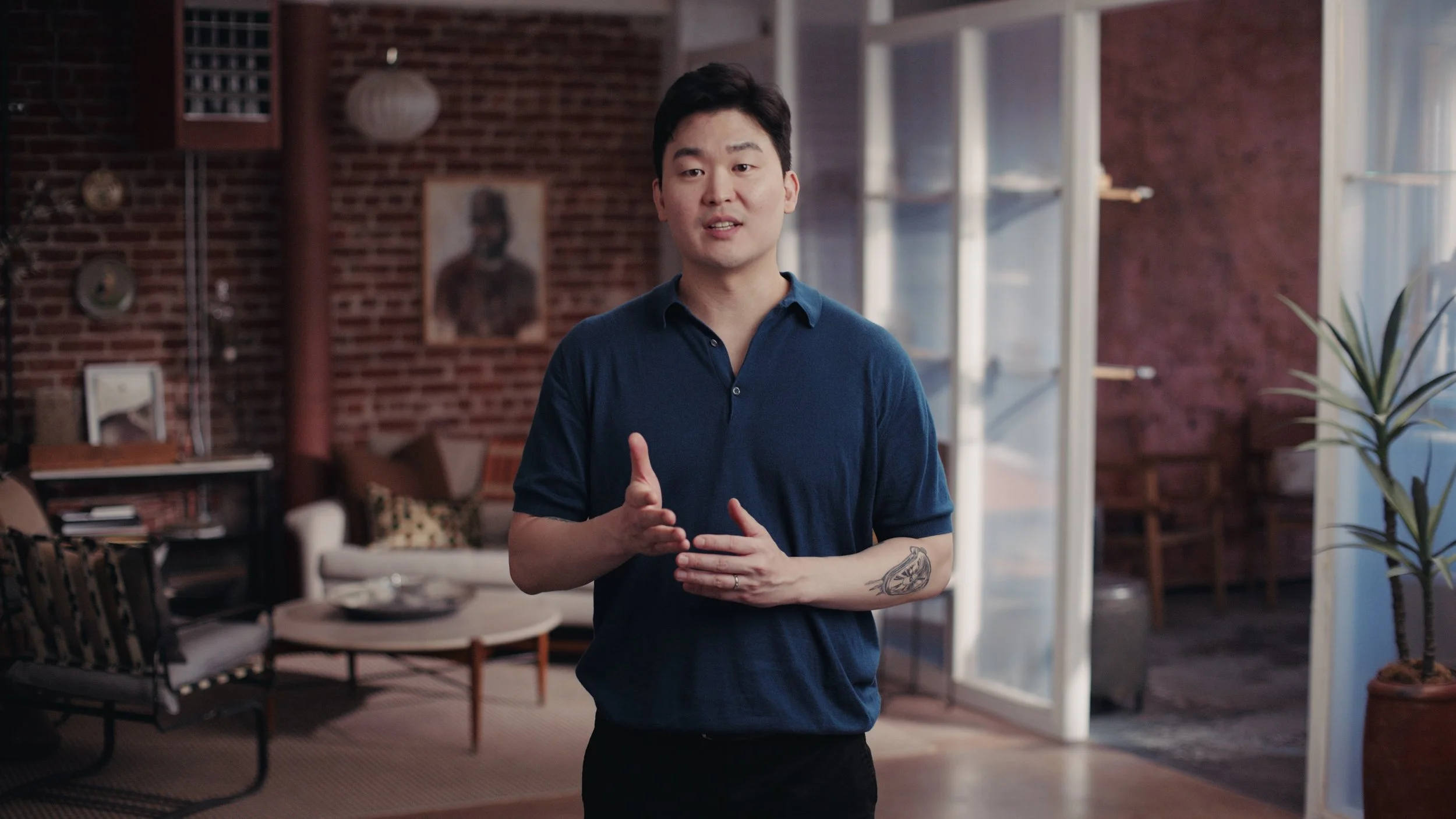 Still frame from a launch video for an AI startup in San Jose