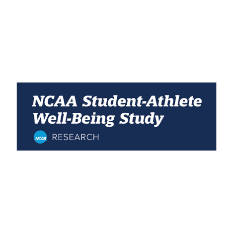 NCAA research report titled 'NCAA Student-Athlete Well-Being Study' with NCAA logo.