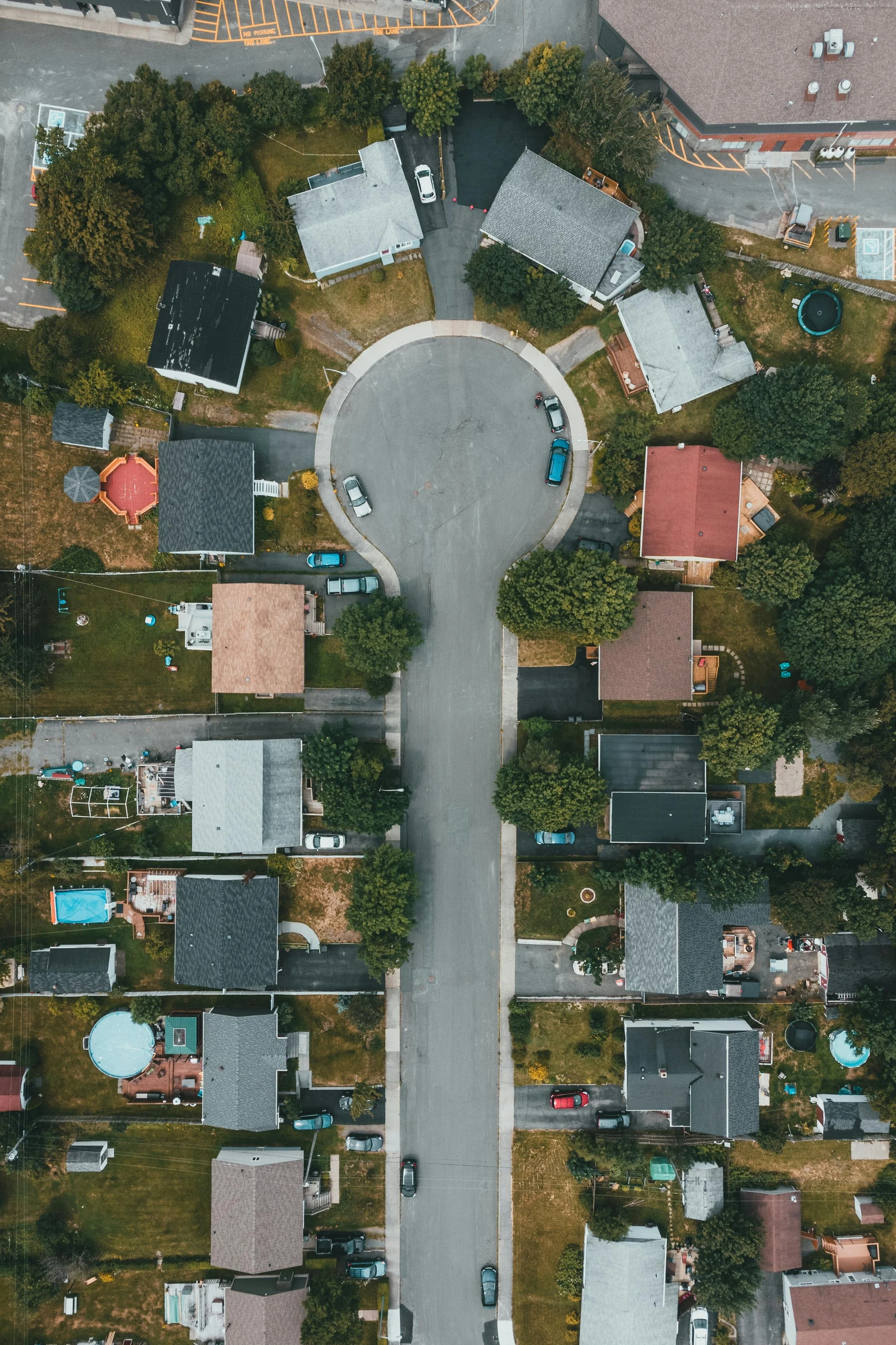 Seattle residential street with mix of older homes and new construction properties
