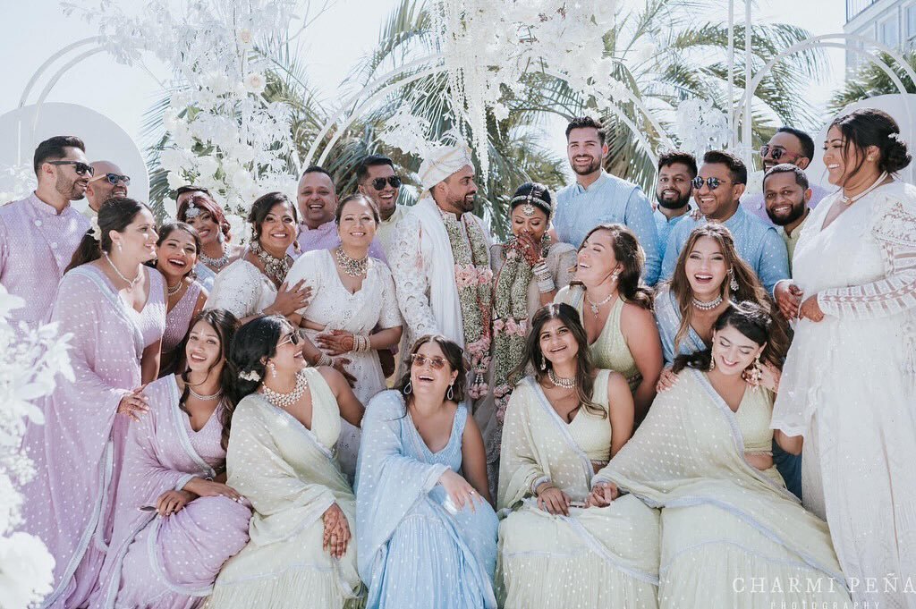 Get us an invite to this bridal party🤭

PC: @charmipena
Bridal party outfits: @shilpagandhistudio 

#pearlseventandco #bridalparty #bridal #bridalinspiration #weddinginspiration #luxurywedding #luxury #destionationwedding #luxuryweddingplanner #dest