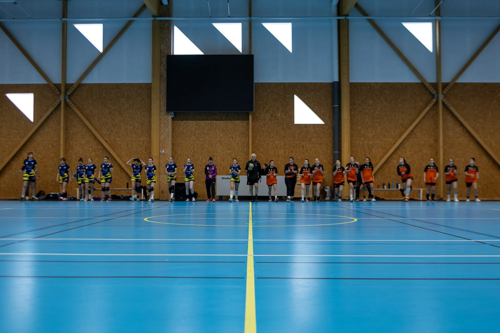 Protocole d'avant-match handball Saint-Laurent-de-Chamousset - Vidéaste sport Lyon Anthony Junet - Fair-play sportif
