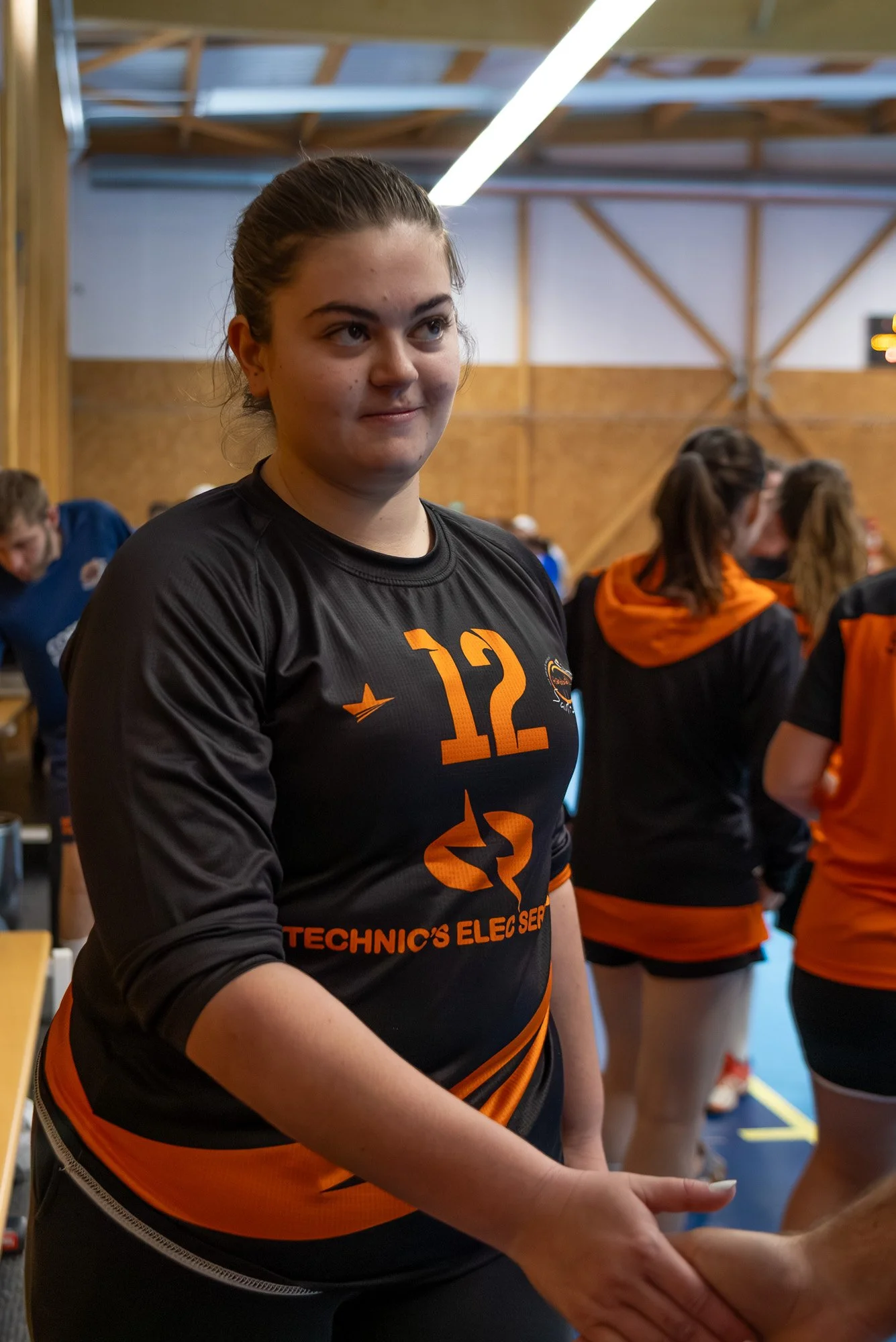 Portrait joueuse handball Saint-Laurent-de-Chamousset - Photographe sport Lyon Anthony Junet - Photo d'action