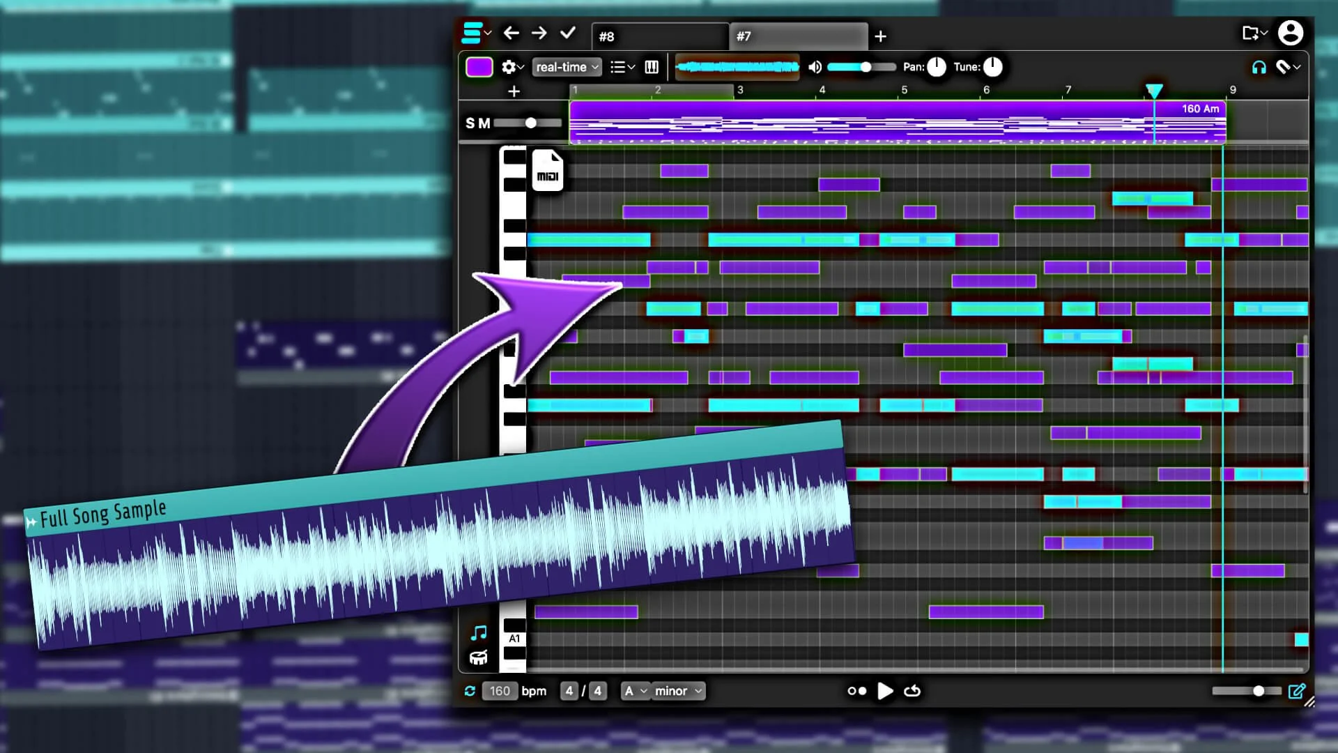 How To Split Audio Samples Into Midi Using SampLab 2 — Simulation Beats ffg