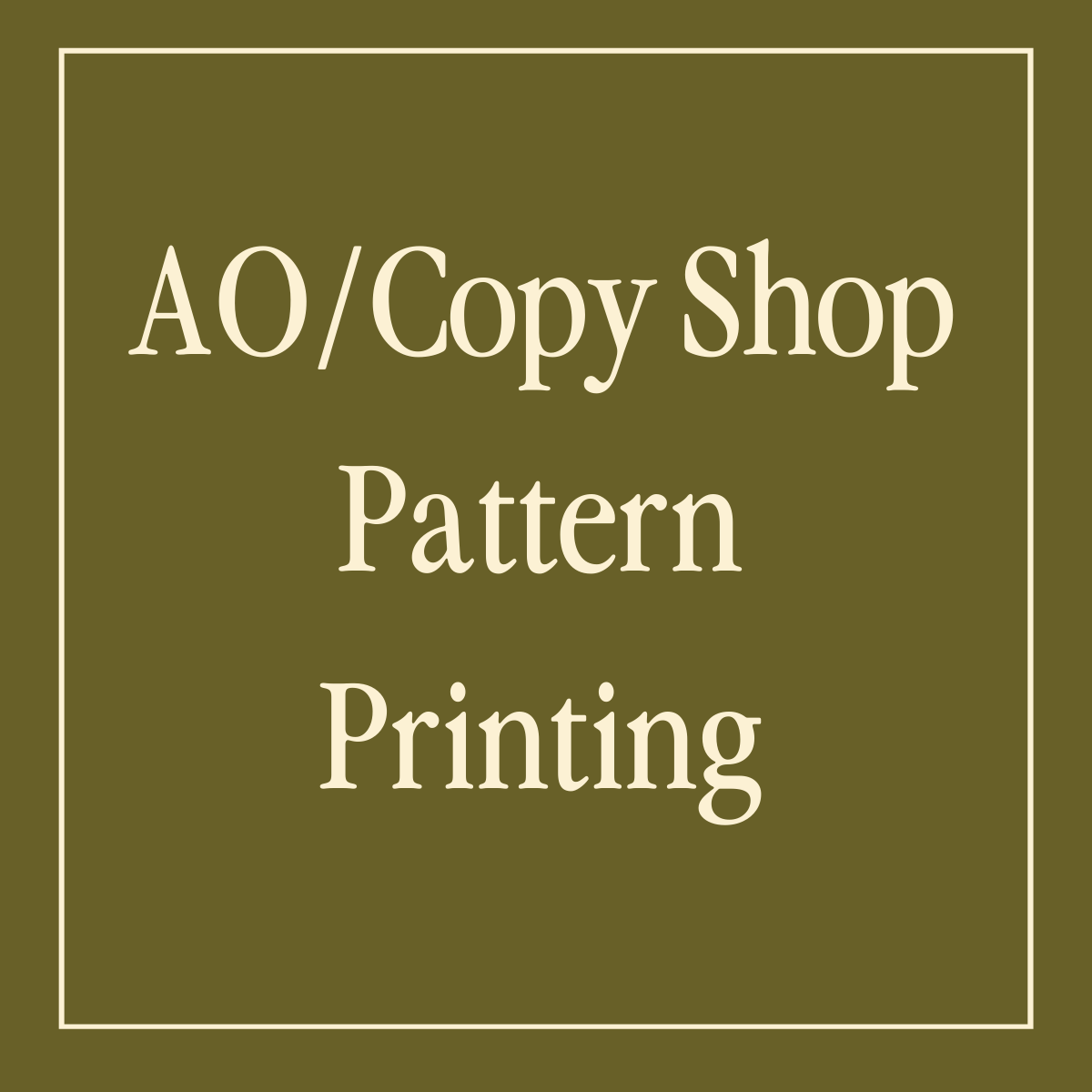 Pattern Printing
