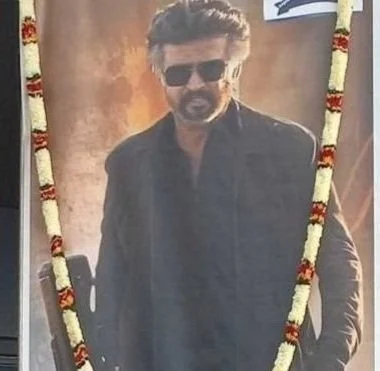 Worship of Rajnikanth's Banner for the Film, Jailer, France, Rajini Makkal Mandaram, 2023