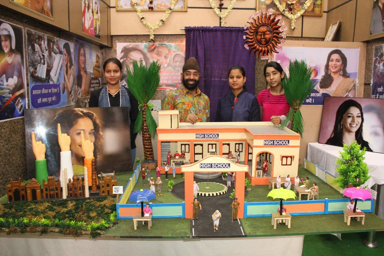 Pappu Sardar's  Voting Exhibit, Madhuri Dixit Temple, Tatanagar, 2019