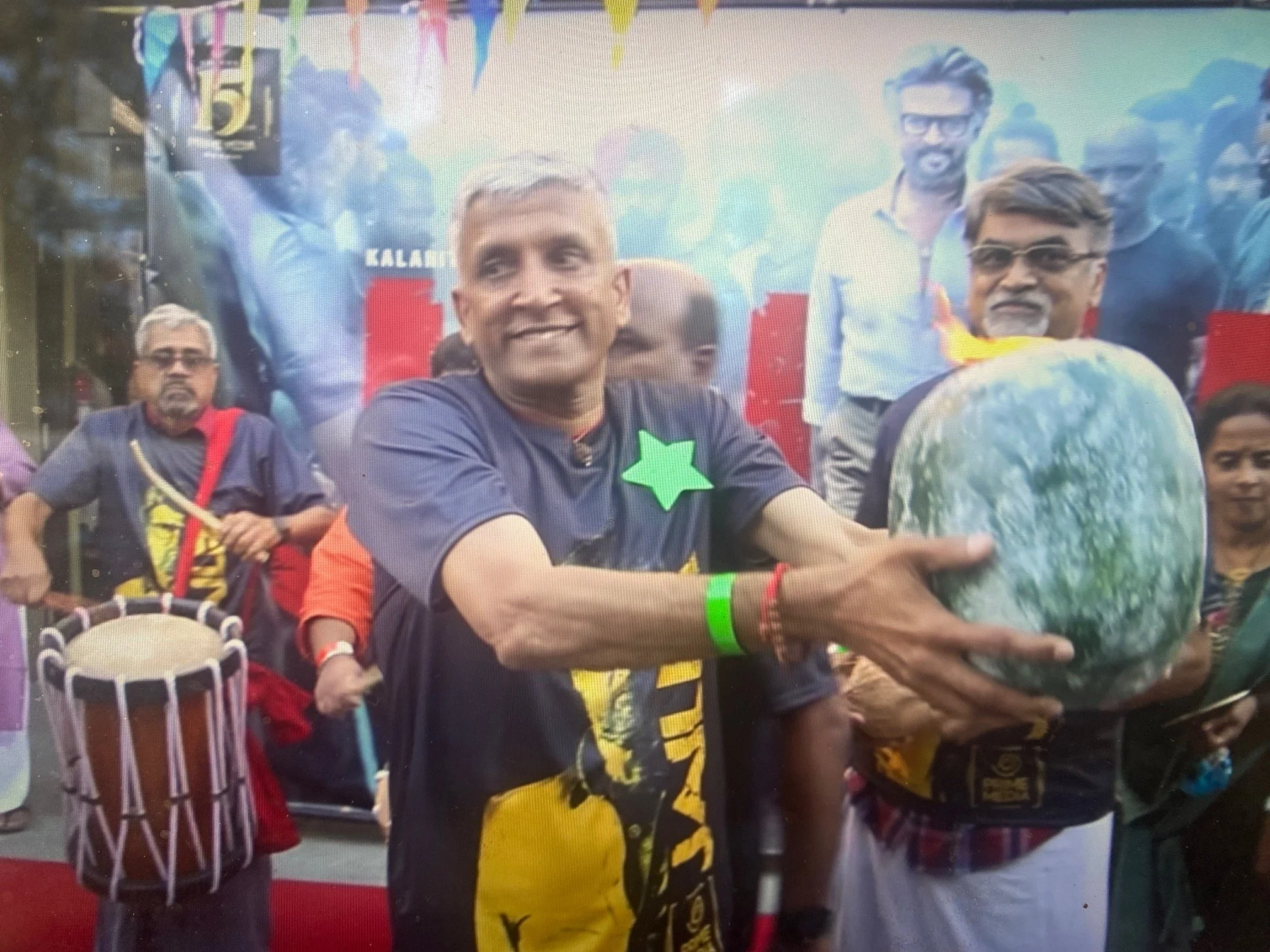 Worship of Rajinikanth's Film Poster, Jailer,  2023, California, USA