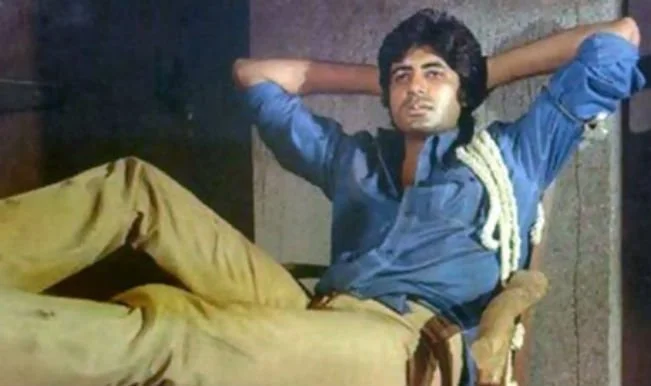 Iconic Image of Amitabh as Vijay in the Film Deewar, The Angry Young Man, 1975