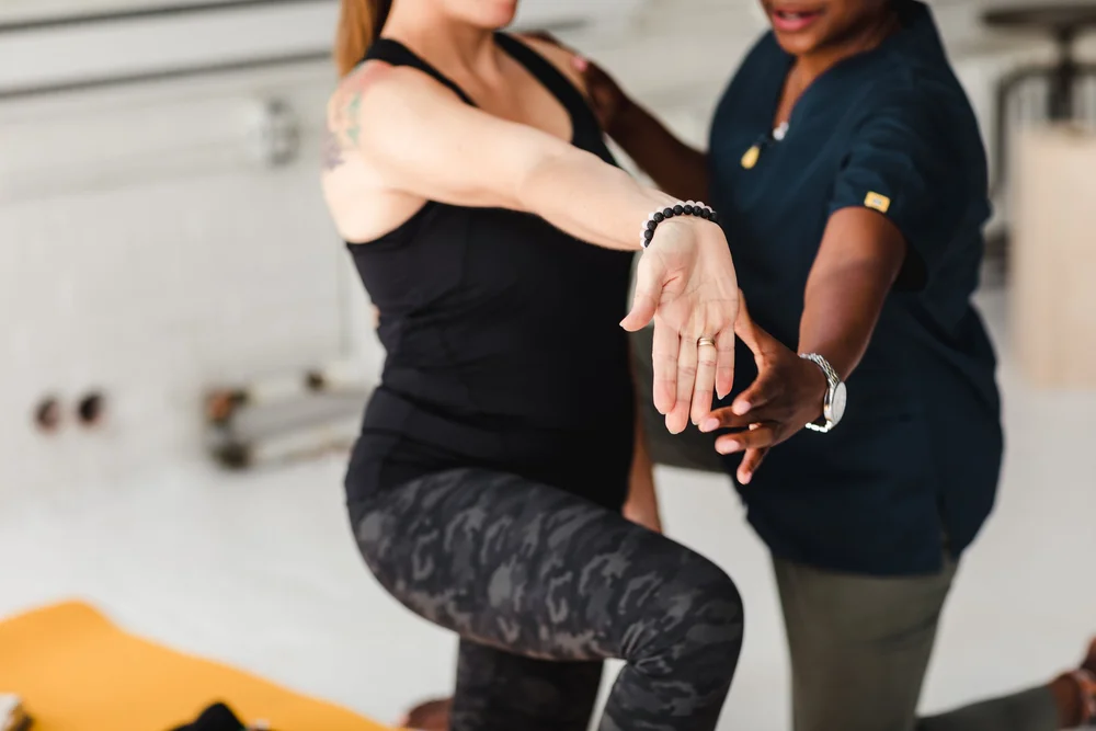 An Innergetic practitioner guiding balance and movement