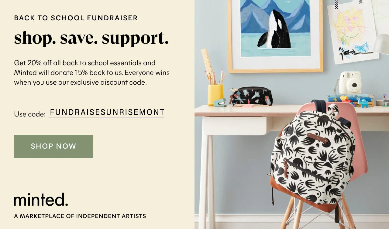 Ongoing Minted Fundraiser — Friends of Sunrise Montessori of Napa Valley