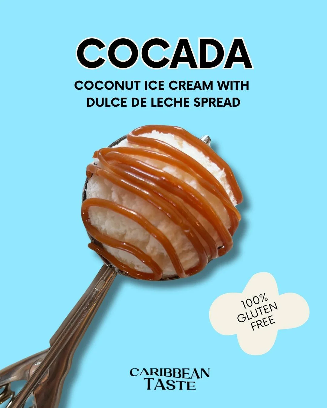 Highlighting our flavour: Cocada π₯₯
A creamy coconut ice cream handcrafted with real coconut milk and our signature artisan dulce de leche — made from scratch, just like back home.
It’s nut-free, gluten-free, locally made, and full of Ca