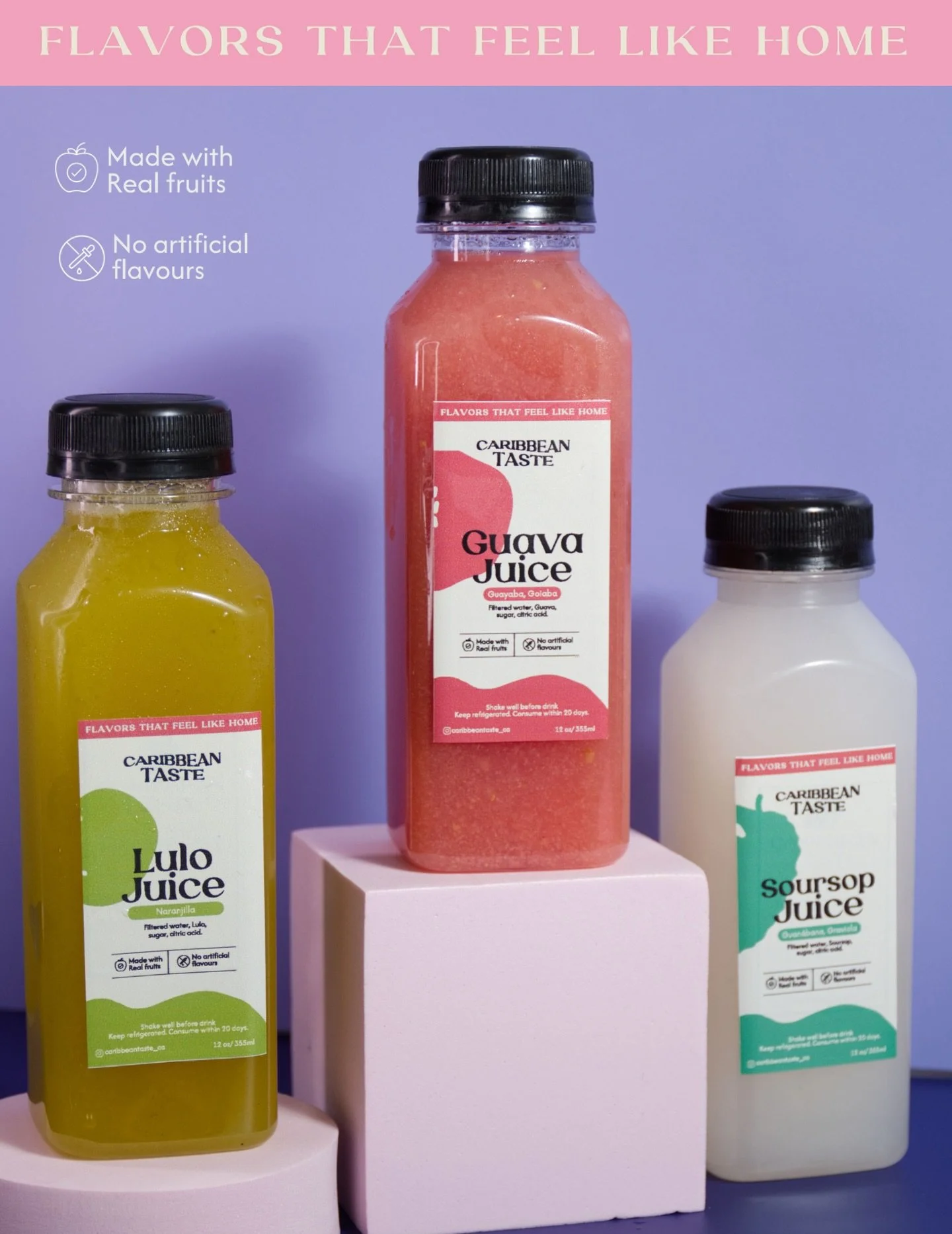Flavors that feel like home. 🌴✨
Our tropical juices are made with real fruit, no artificial flavors, and all the nostalgia of home  in every sip.

This season, we&rsquo;re bringing your favorites: Soursop (Guanabana/Graviola), Guava, Mango, Passion 
