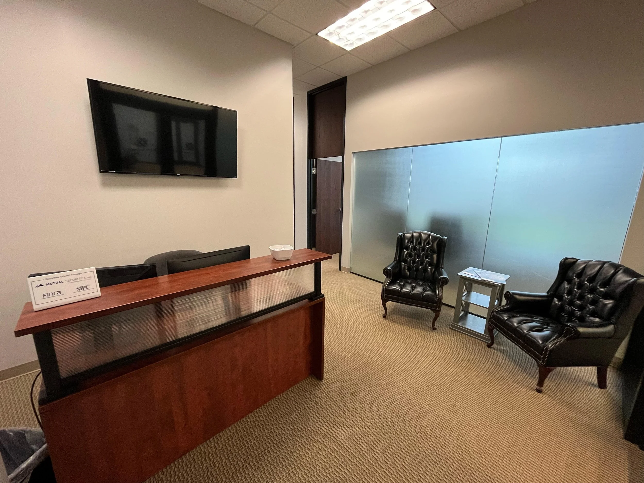 Interior of Cornerstone Wealth in Greenville NC (Fiduciary Financial Planners)