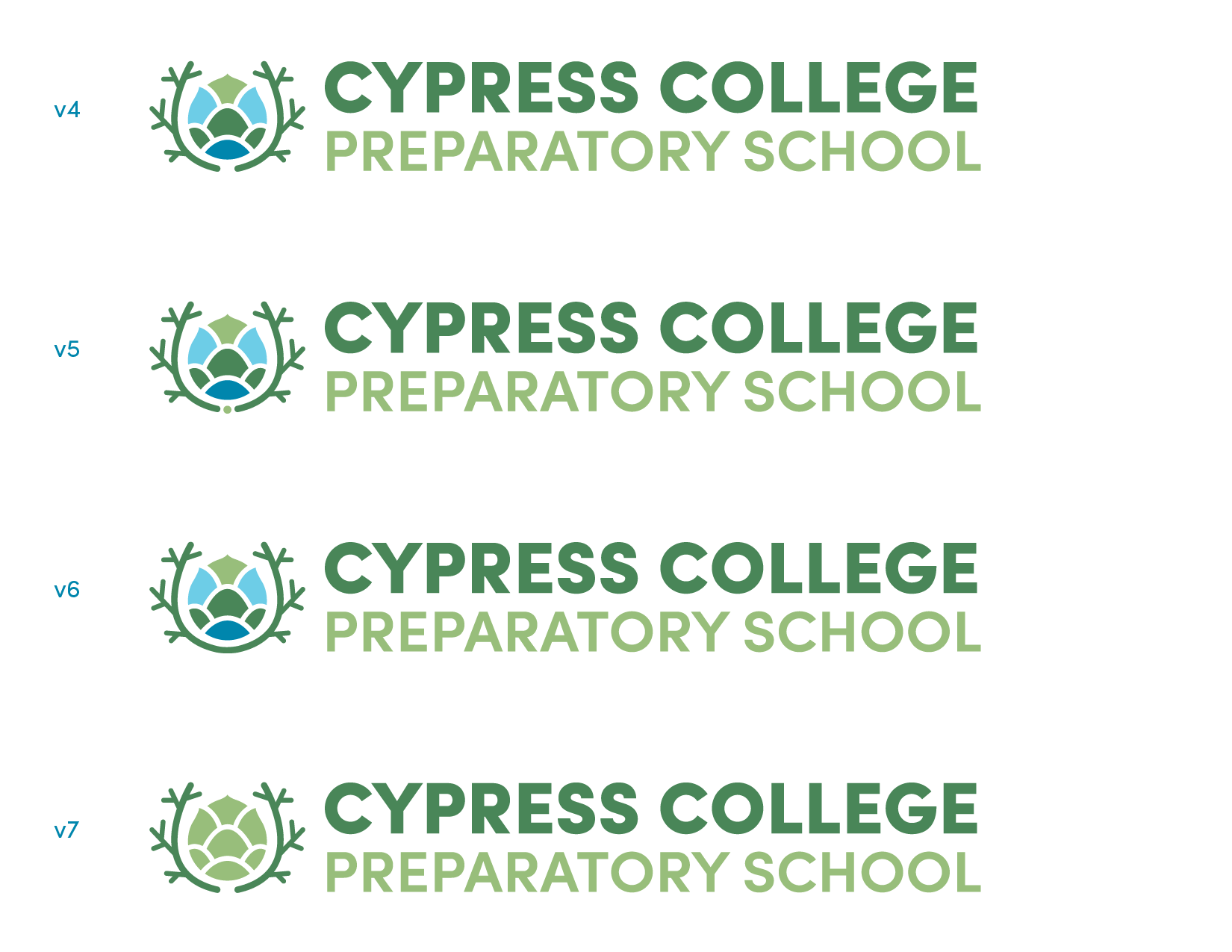 Initial Brand Design for Cypress College Prep