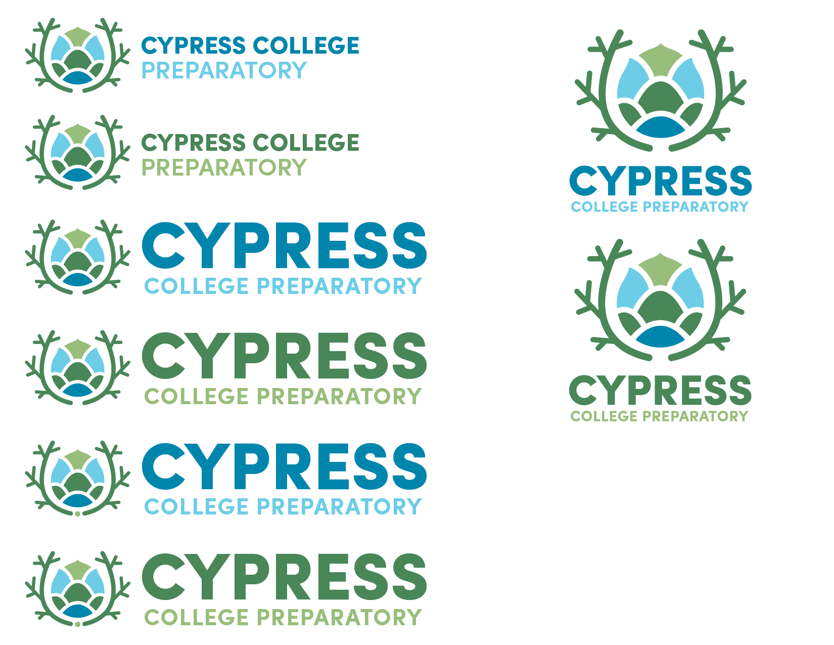 Initial Brand Design for Cypress College Prep