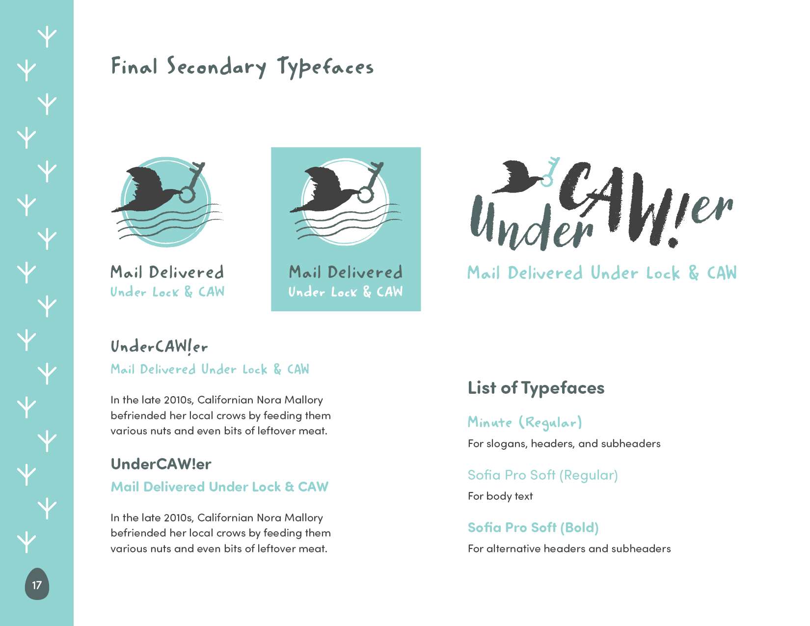 Brand Development Guide for UnderCAW!er, an Imaginary Company