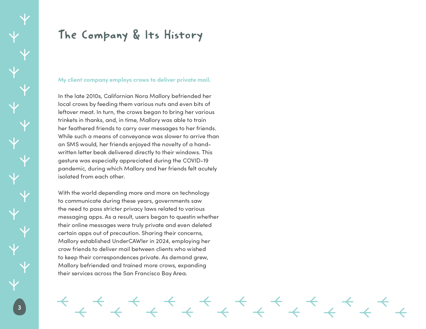 Brand Development Guide for UnderCAW!er, an Imaginary Company