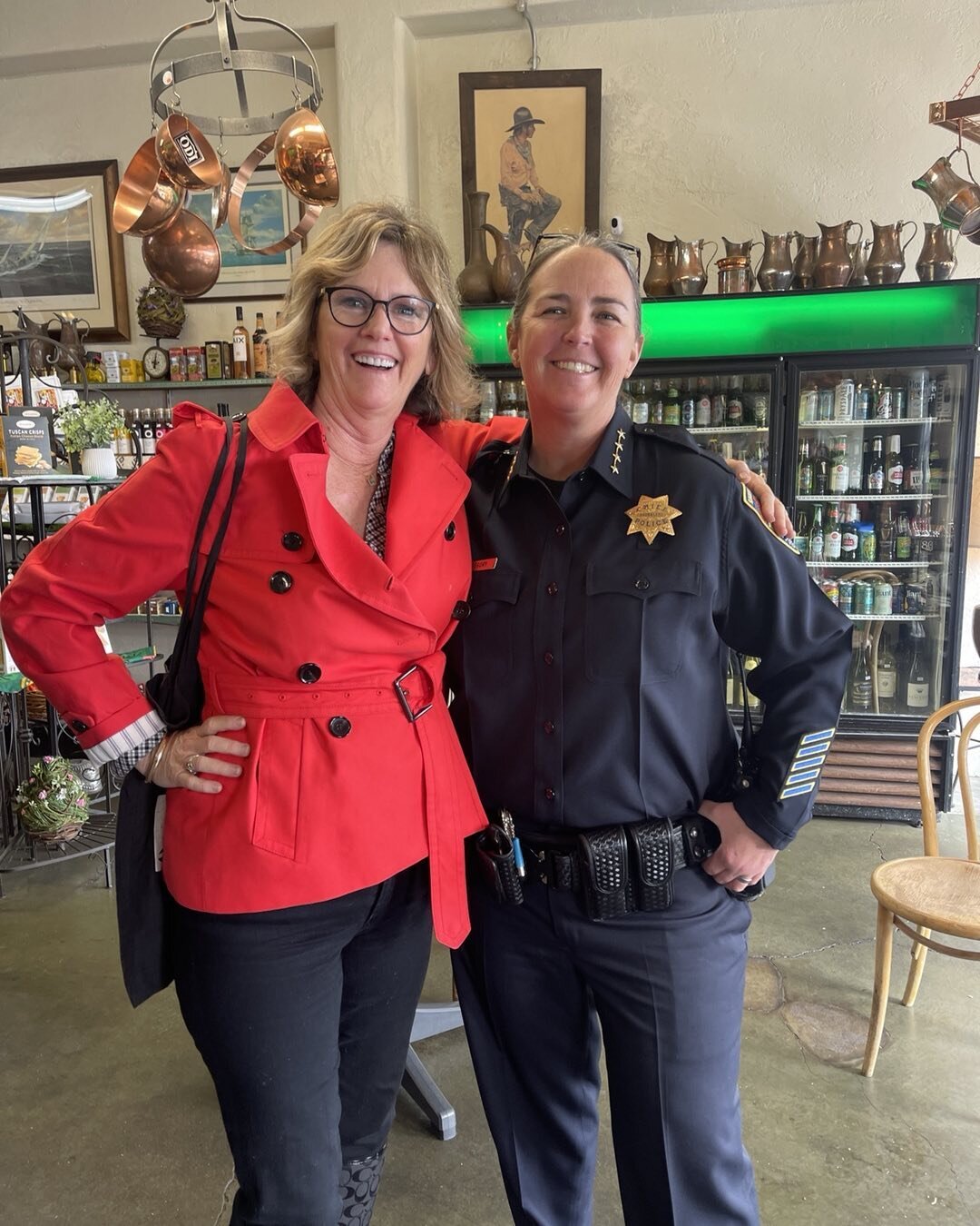 Steven and I enjoyed meeting our new Chief of the Sausalito Police Department this week. Thank you Stacie Gregory for such an inspiring presentation, and for introducing us to your team! #sausalito #sausalitopolicedepartment #Sausalitopolice #womenin