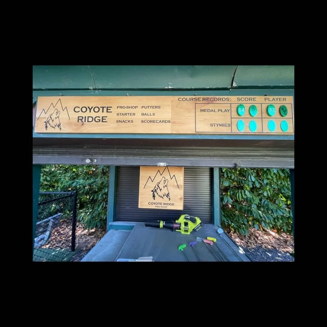 Made these signs a few months ago for a local golf club. Used paint after engraving to color the engraving marks black. Customer used sanding and applied a nice wood finish to get it ready.