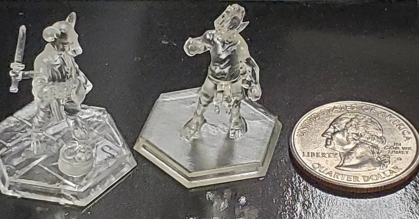 Testing out a new resin printer for printing parts that need a higher level of detail. Perfect for miniatures since it takes paint very well. Ask today for a quote for your 3D printed part!