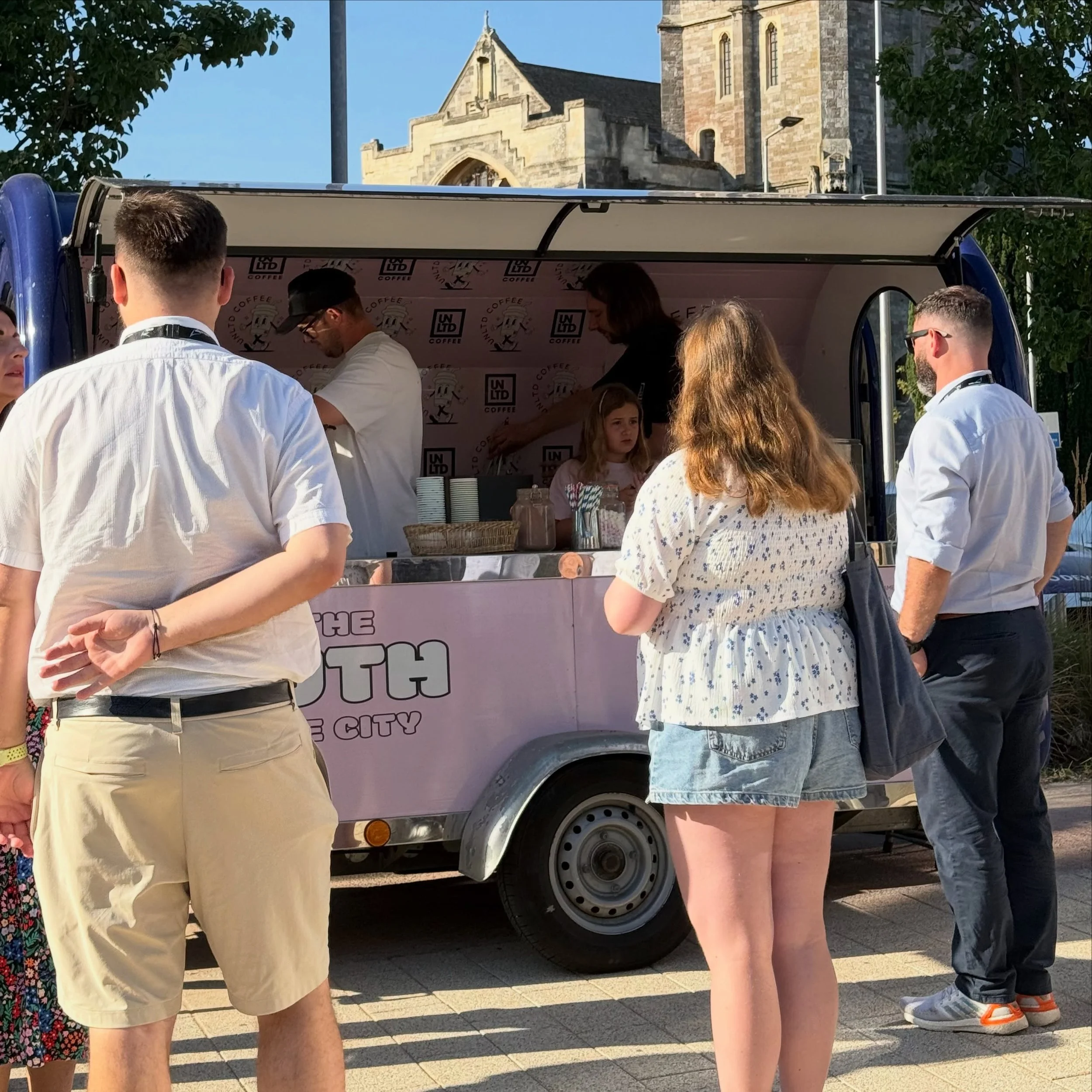 SUMMER BREAK IS OVER. WE&rsquo;RE BACK! ☕️🙌

Loved being back serving Exeter College students on Results Day. ❤️

And today we&rsquo;re properly back in Bury Meadows Park!

☕ Great coffee
💬 Good conversation
🎓 50% OFF for Exeter College &amp; Uni 
