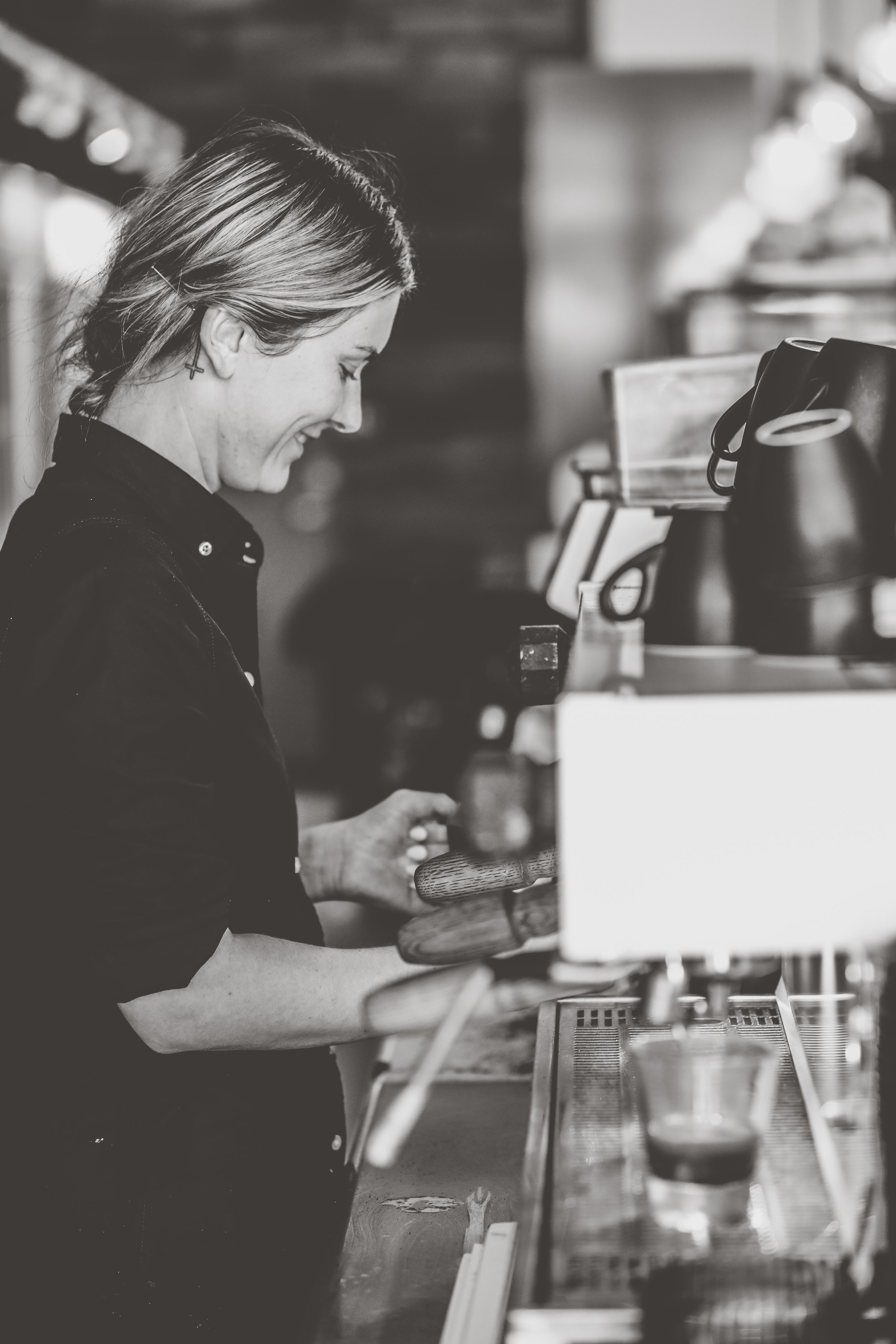  Our friendly barista, at ESSEN we are all about friendly service and excellent quality   
