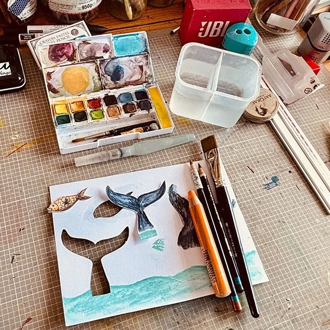 Last week I hosted my first 'Creative Pause' session. A virtual permission slip to spend an hour doing something creative. 

From the Pacific North West to a remote island off the West Coast of Scotland, a sunny island off the West Coast of Africa to