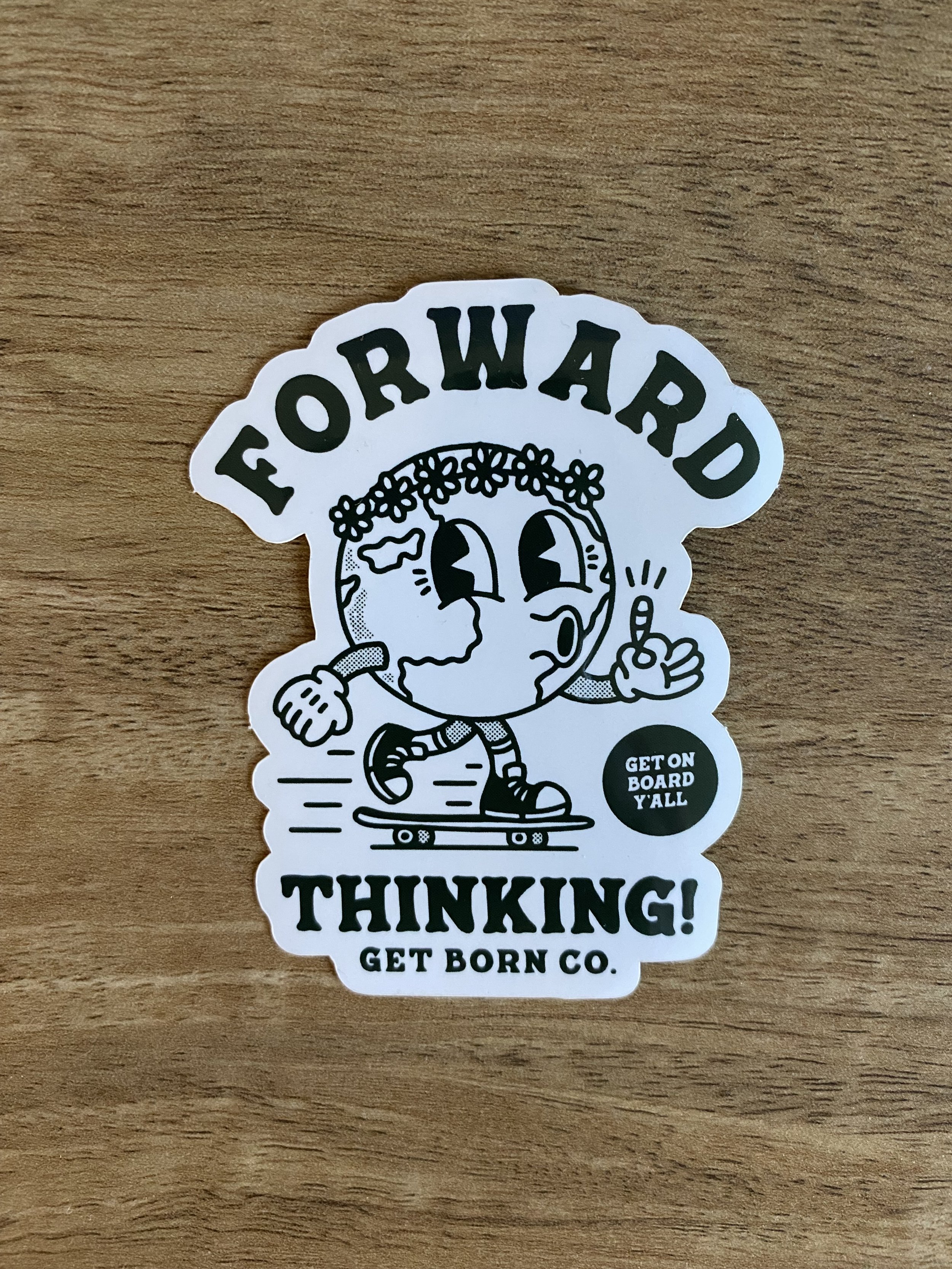 Forward Thinking Sticker