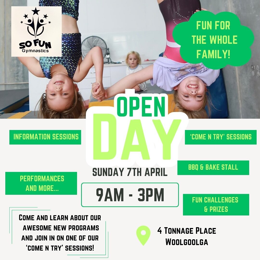 💚🌟SAVE THE DATE 🌟💚

We are holding another open day on the 7th of April.

We have so many exciting things planned for the future that we can&rsquo;t wait to share with you!

Bring your friends and family and join in on all the fun!

More info wil