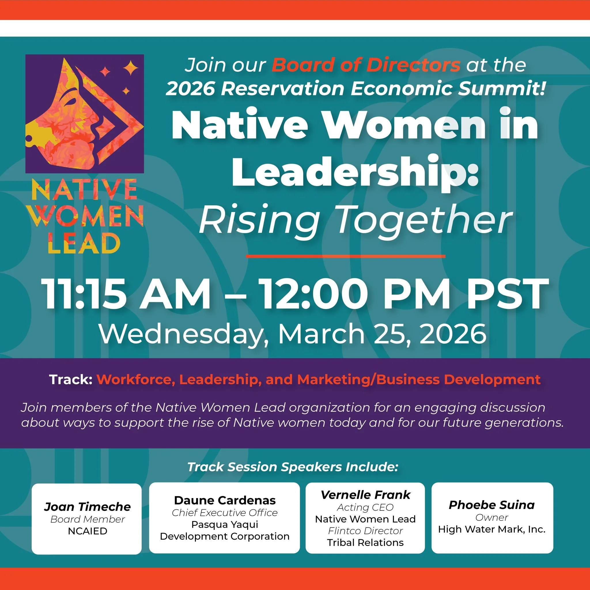 Indigenous Women at the Center of Economic Change ✨

We are honored to have the Native Women Lead Board of Directors representing us on the national stage at #RES2026! 

Women are the backbone of our families and communities. They serve as primary br