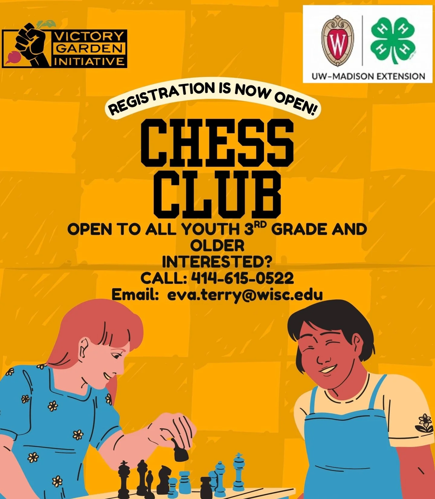 We grow more than food&hellip; we grow community and young minds as well! ♟️🌱

Join our NEW Chess Club to build strategy, focus, confidence, and problem solving skills&mdash; all while making new friends and having fun! 

⏰📆 First meeting is THIS W