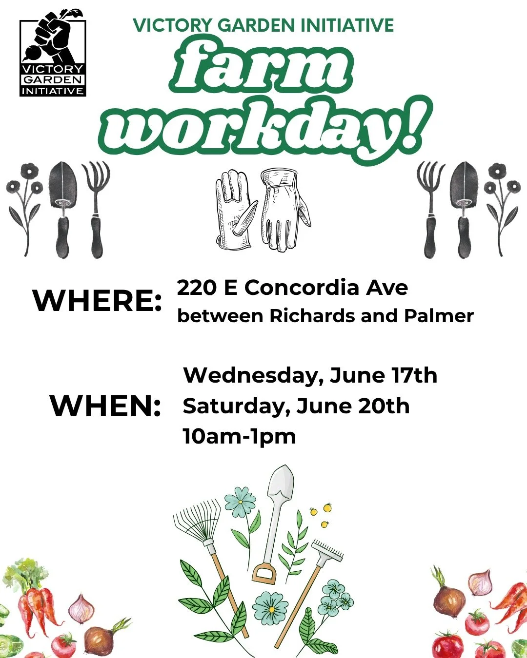 Join us on Wednesday, June 17th and Saturday, June 20th for a farm workday at our Urban Farm! Help us finish getting transplants in the ground, watering and weeding raised beds, and getting some much needed projects done🌿 Link in bio to sign up for 