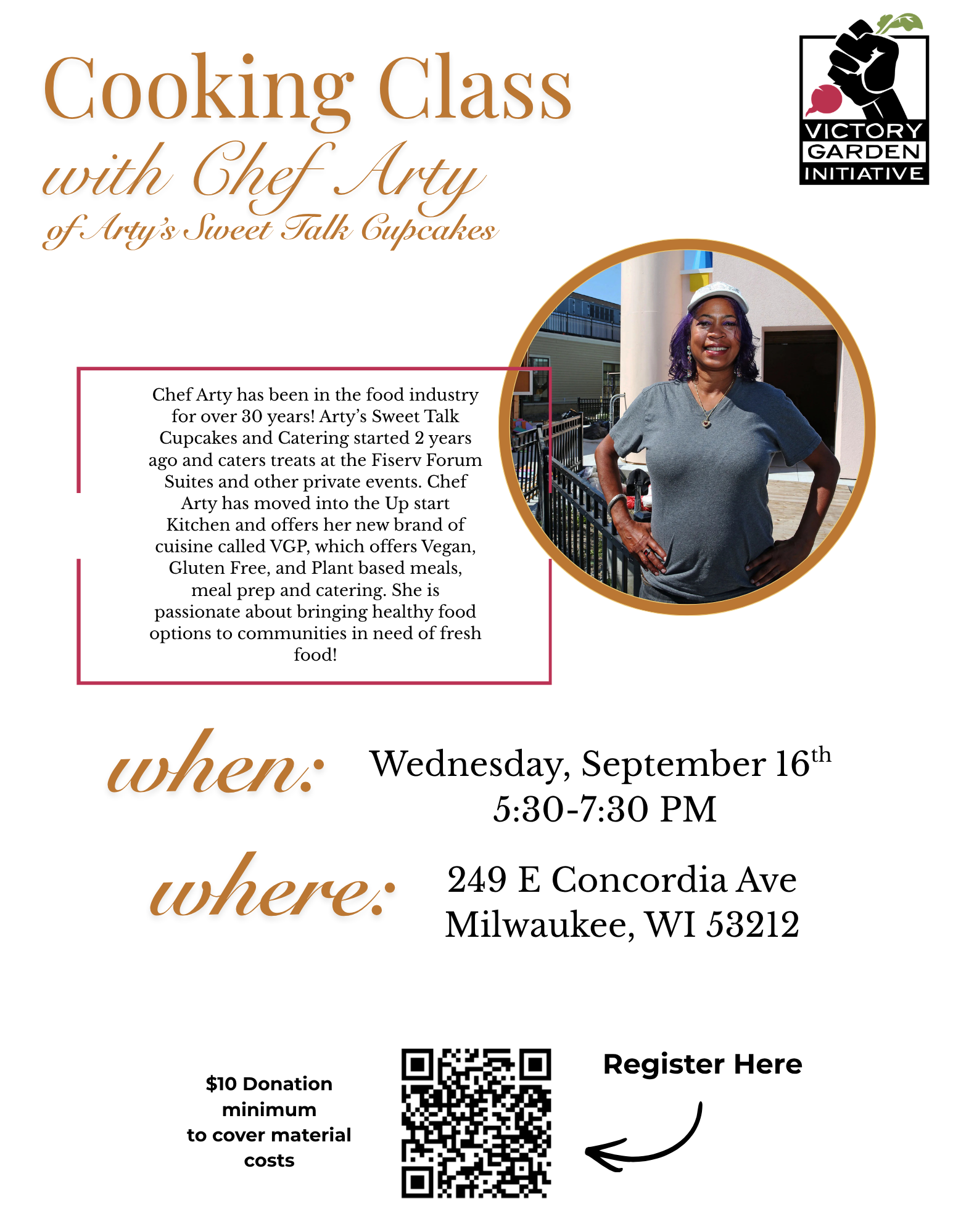 Cooking Class with Chef Arty